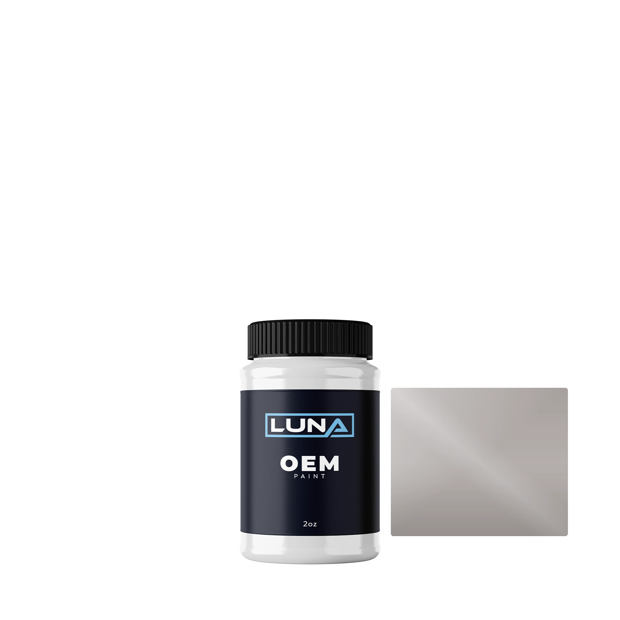 General Motors Prata Argenta M. 037 | Luna OEM Basecoat - 2oz Touch Up Bottle w/ Brush