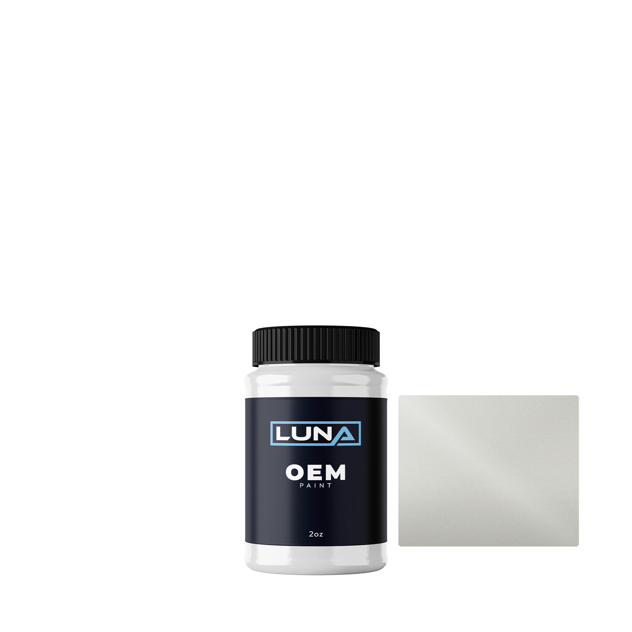 BMW Mineral White P. Matte C69 | Luna OEM Basecoat - 2oz Touch Up Bottle w/ Brush