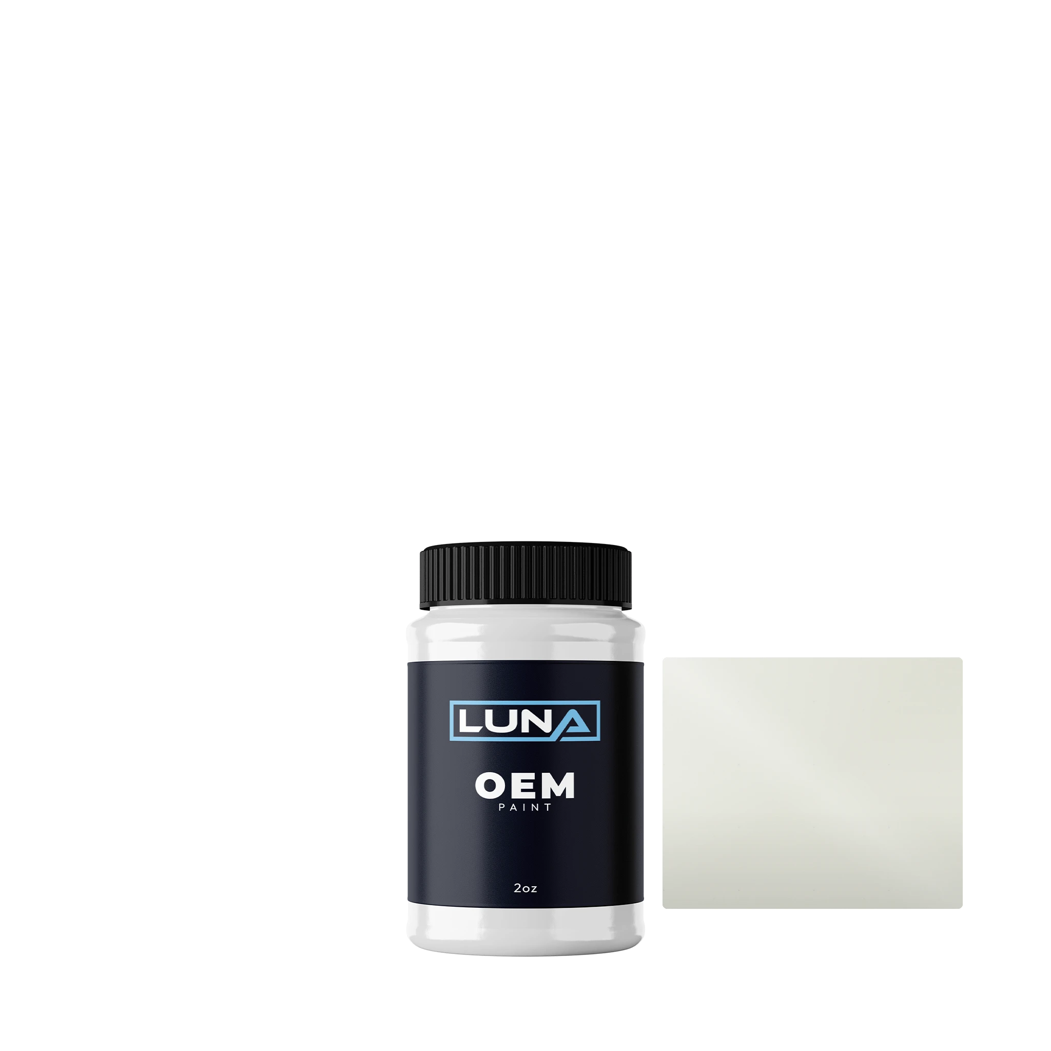 Kia Oxford White OW | Luna OEM Basecoat - 2oz Touch Up Bottle w/ Brush