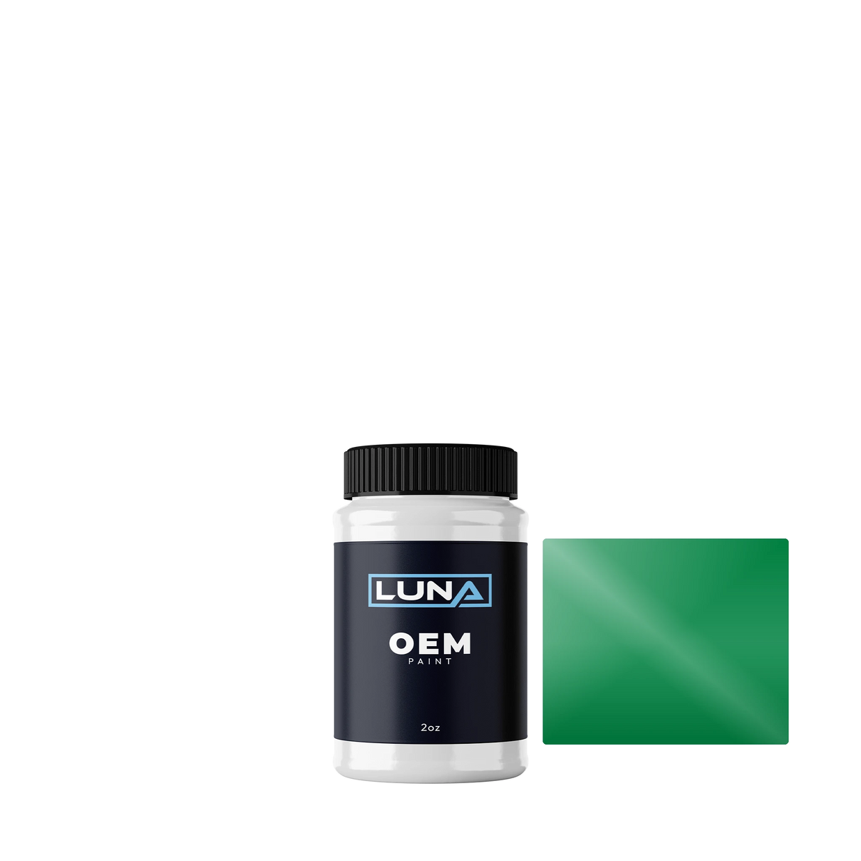 Kawasaki Motorcycle Candy Flat Blazed Green M. S1 35K | Luna OEM Basecoat - 2oz Touch Up Bottle w/ Brush