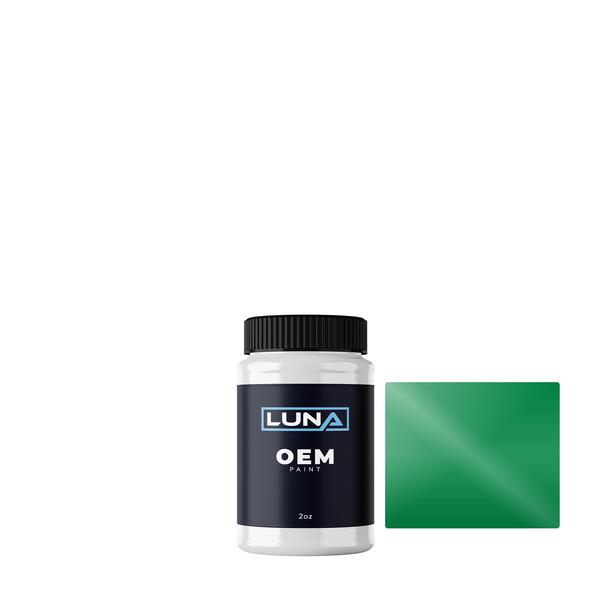 Kawasaki Motorcycle Candy Flat Blazed Green M. S1 35K | Luna OEM Basecoat - 2oz Touch Up Bottle w/ Brush