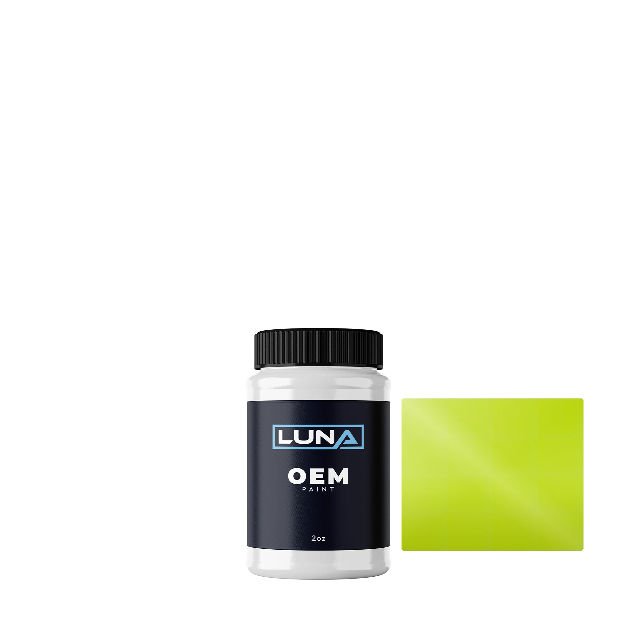 Porsche Acid Green 2M8 | Luna OEM Basecoat - 2oz Touch Up Bottle w/ Brush