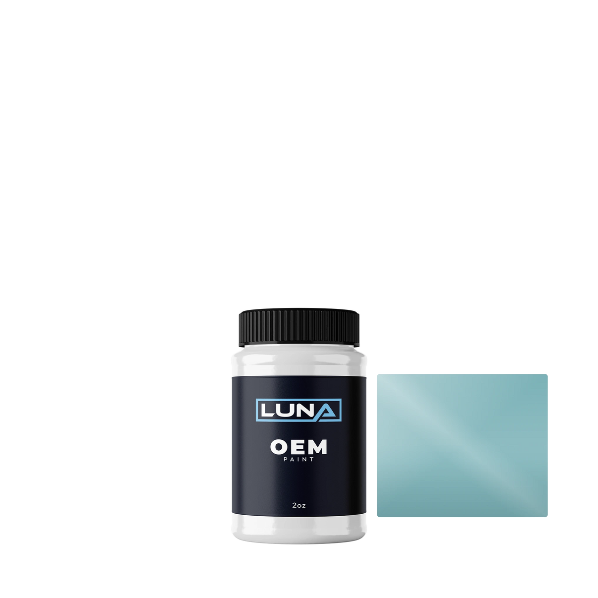 General Motors Cashmere Blue 683 | Luna OEM Basecoat - 2oz Touch Up Bottle w/ Brush