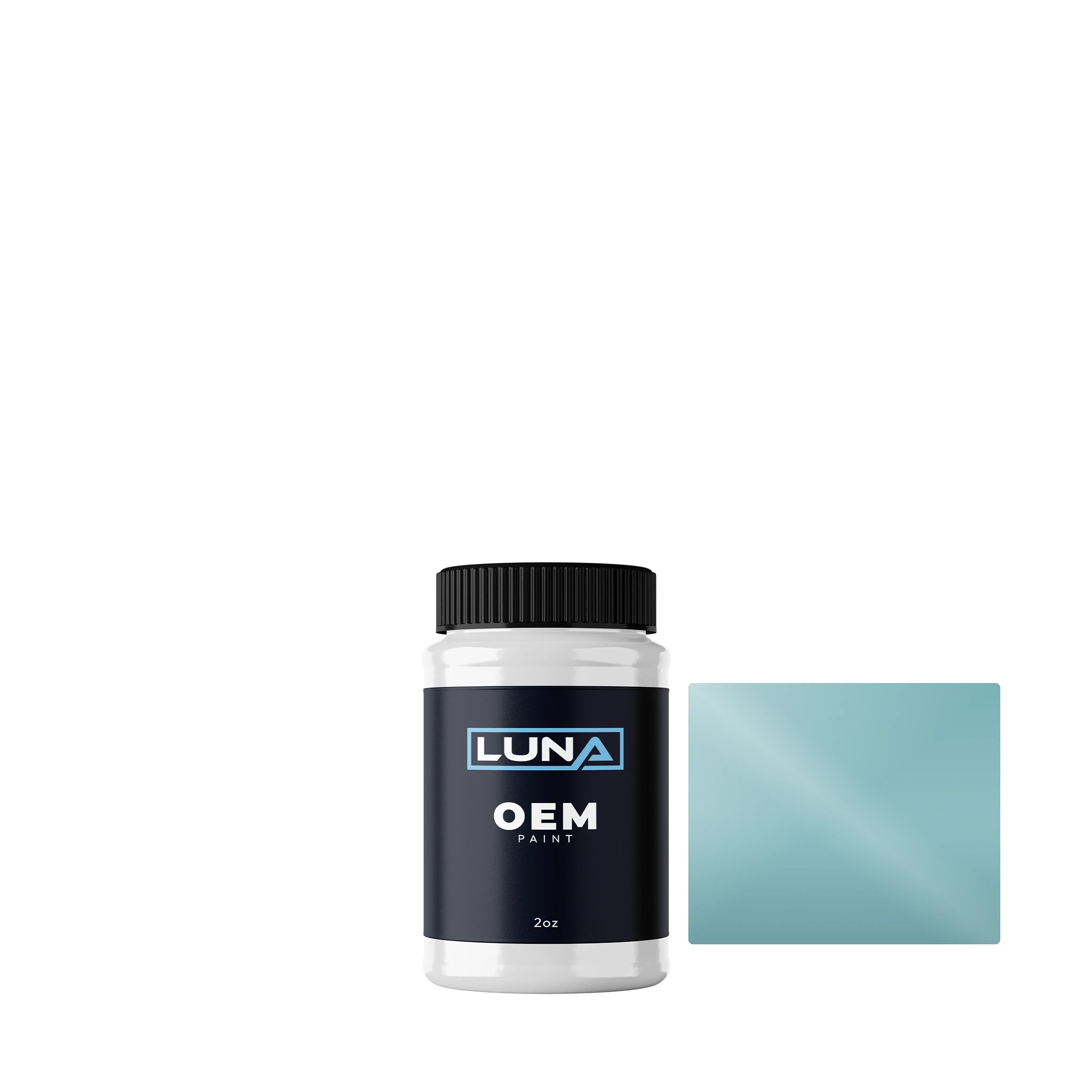 General Motors Cashmere Blue 683 | Luna OEM Basecoat - 2oz Touch Up Bottle w/ Brush