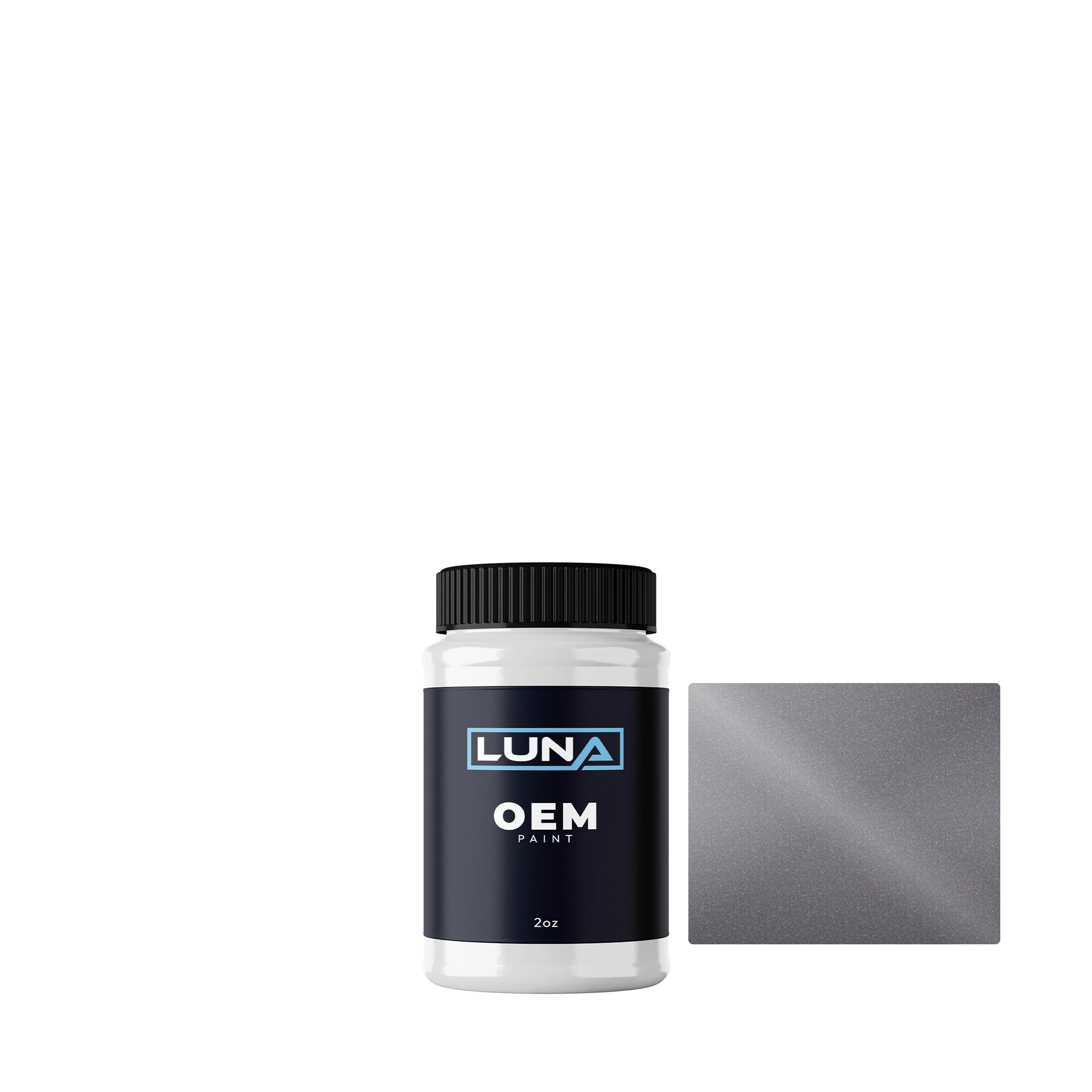Ford Chinon Grey M. 473 | Luna OEM Basecoat - 2oz Touch Up Bottle w/ Brush