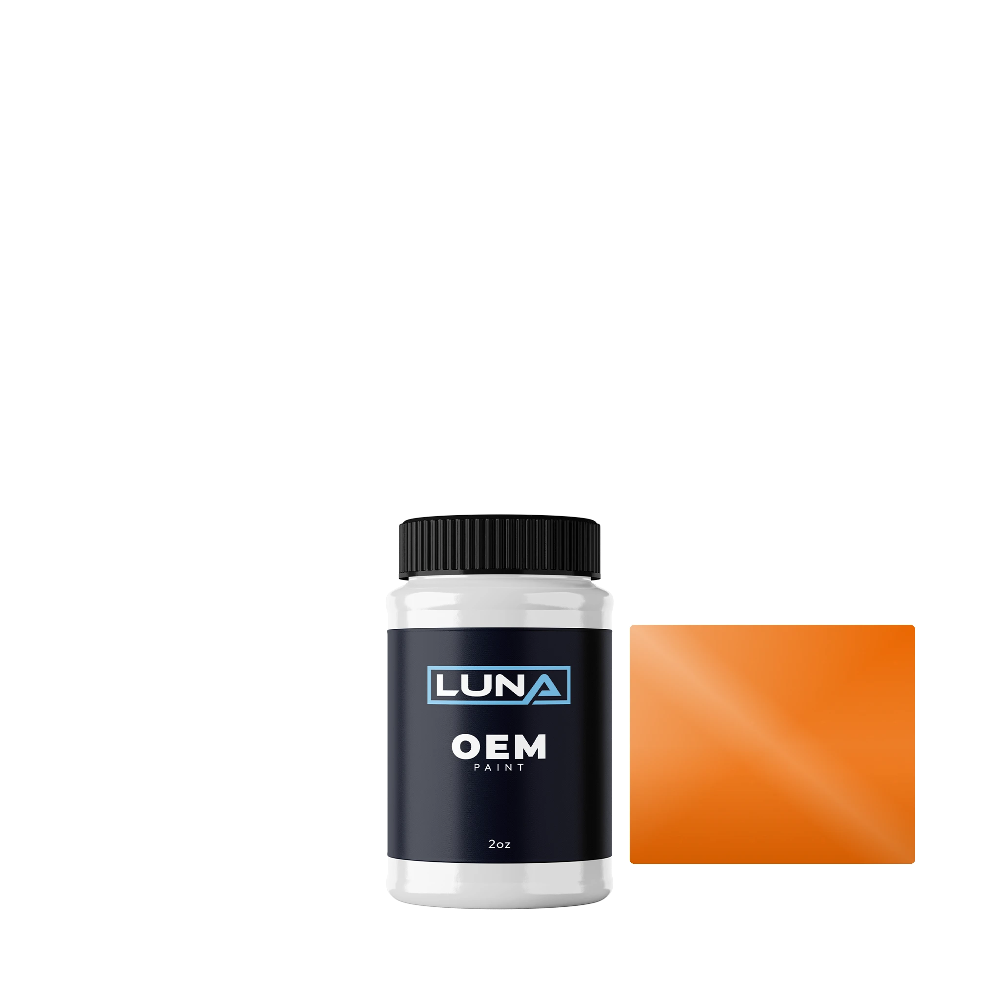 General Motors Tangier Orange WA5108 | Luna OEM Basecoat - 2oz Touch Up Bottle w/ Brush