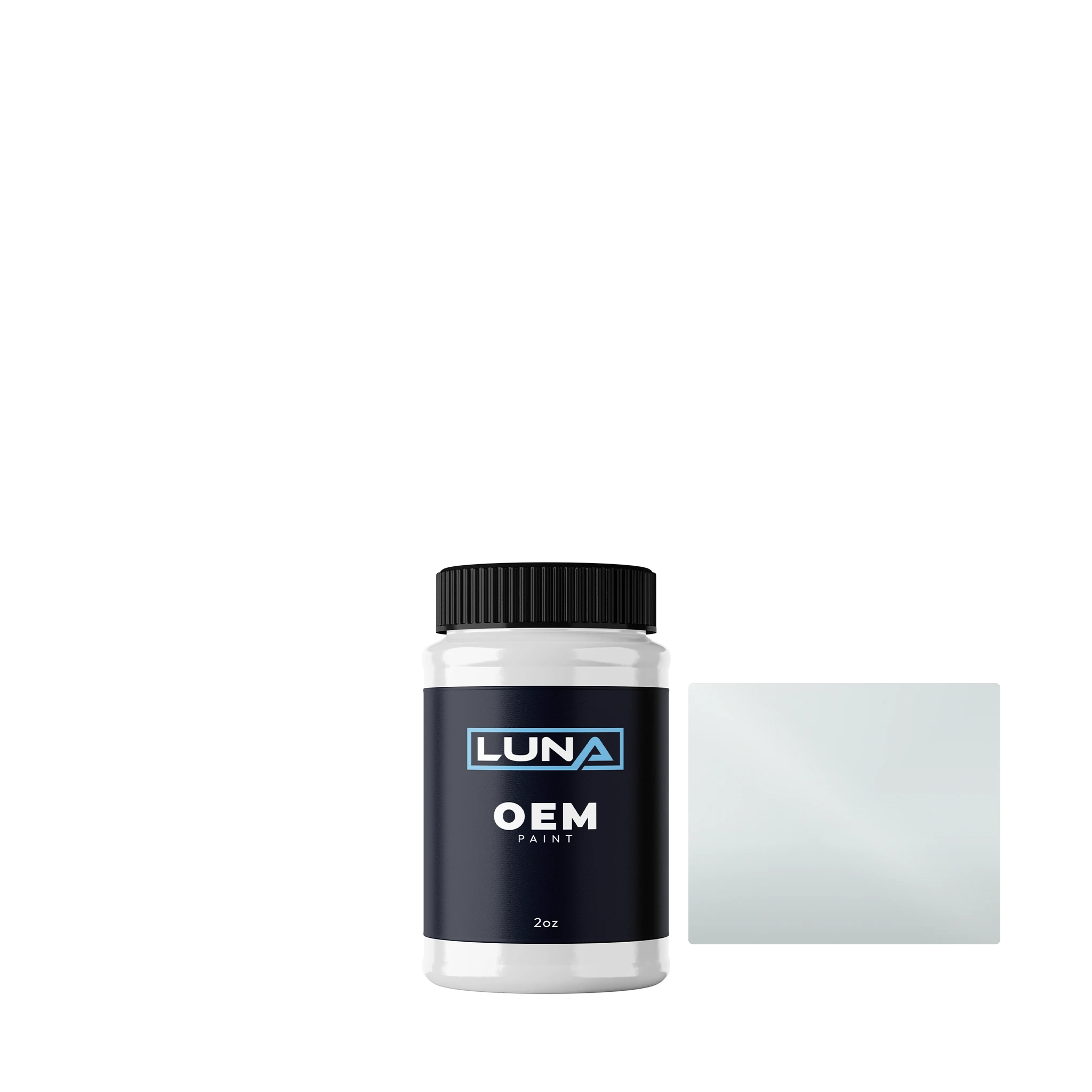 Volvo Mercedes-benz Artic White 98717 | Luna OEM Basecoat - 2oz Touch Up Bottle w/ Brush