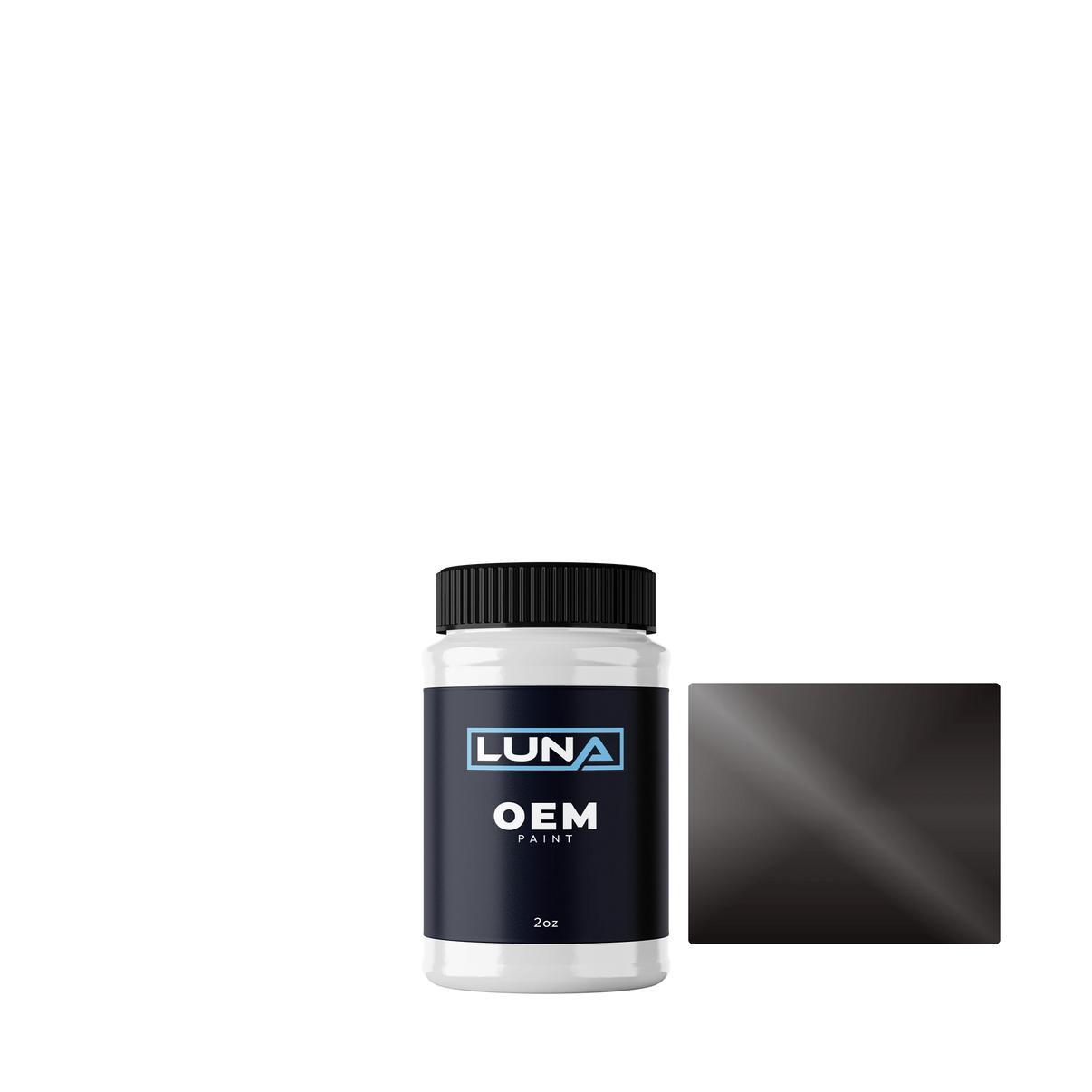 Yamaha Motorcycle Black M. - 2c YAM208 | Luna OEM Basecoat - 2oz Touch Up Bottle w/ Brush