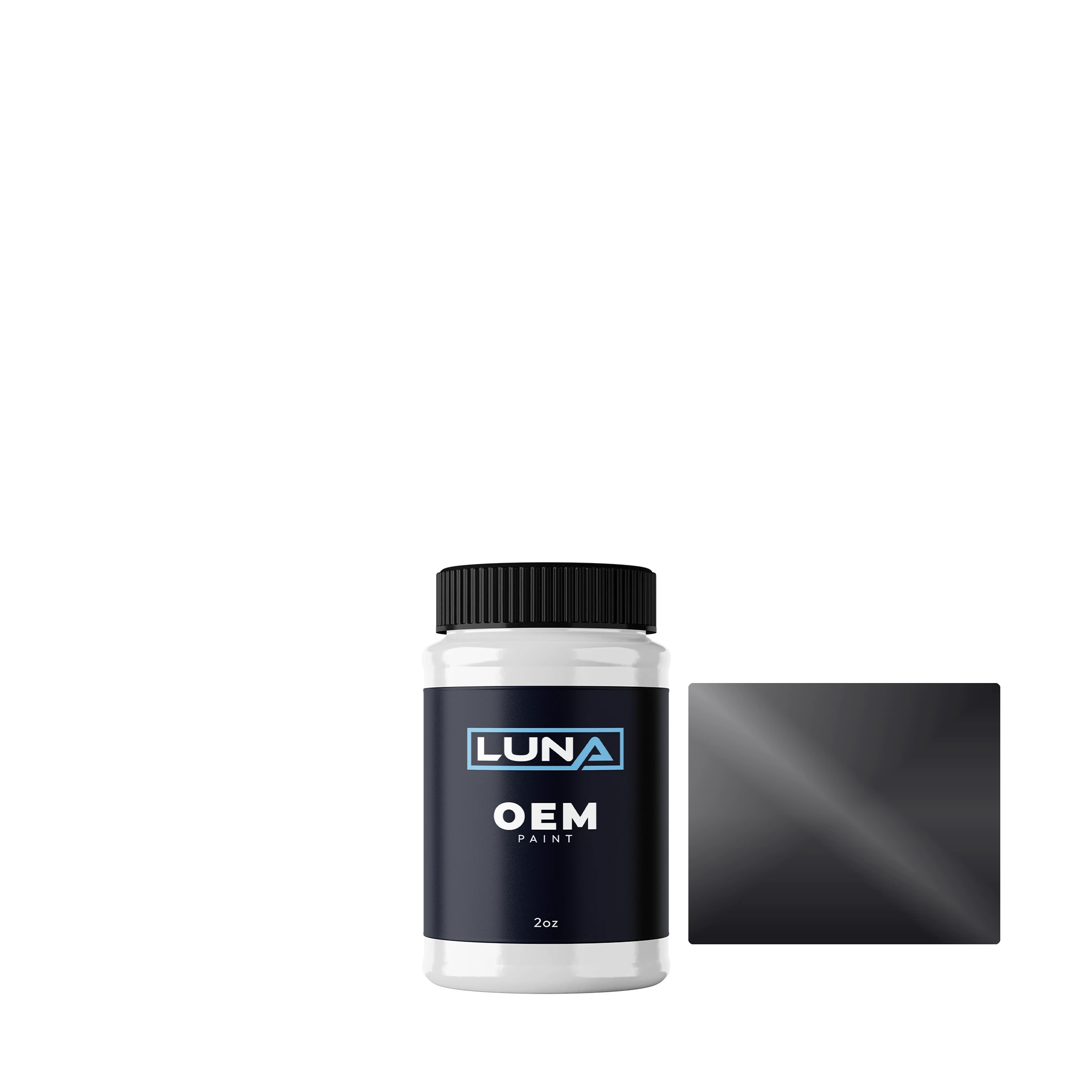 Harley Motorcycle Vivid Black - 2c HD131 | Luna OEM Basecoat - 2oz Touch Up Bottle w/ Brush