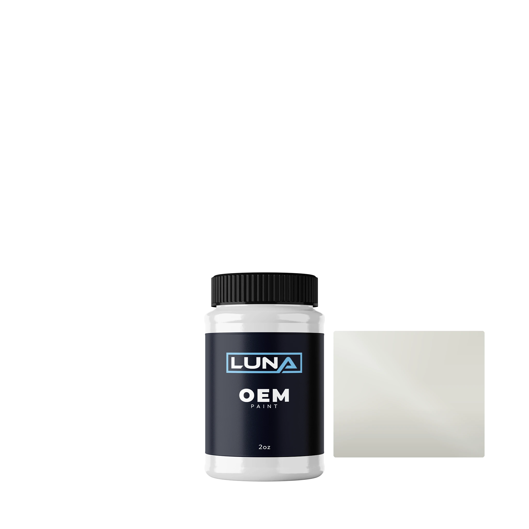 Lotus Ice White P. B129 | Luna OEM Basecoat - 2oz Touch Up Bottle w/ Brush