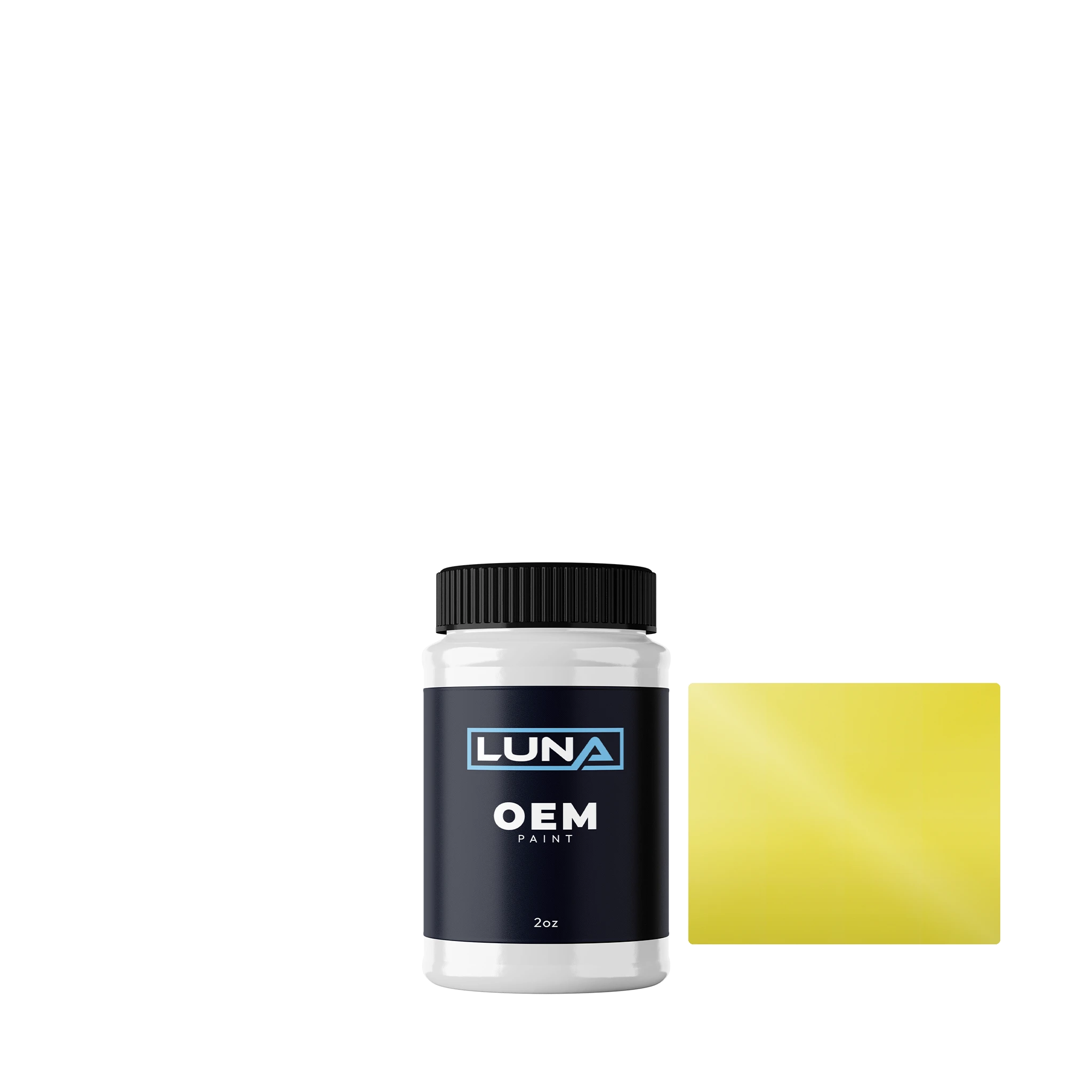 Smart Lumen Yellow Solid F42 | Luna OEM Basecoat - 2oz Touch Up Bottle w/ Brush