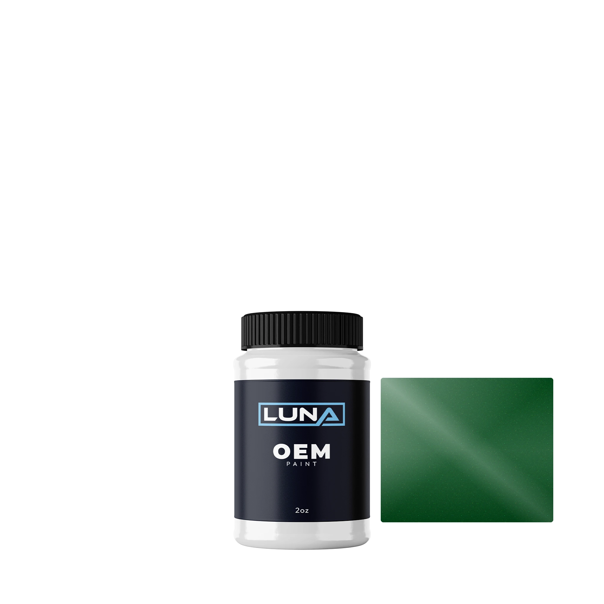 Ral Perlgruen P. 6035 | Luna OEM Basecoat - 2oz Touch Up Bottle w/ Brush