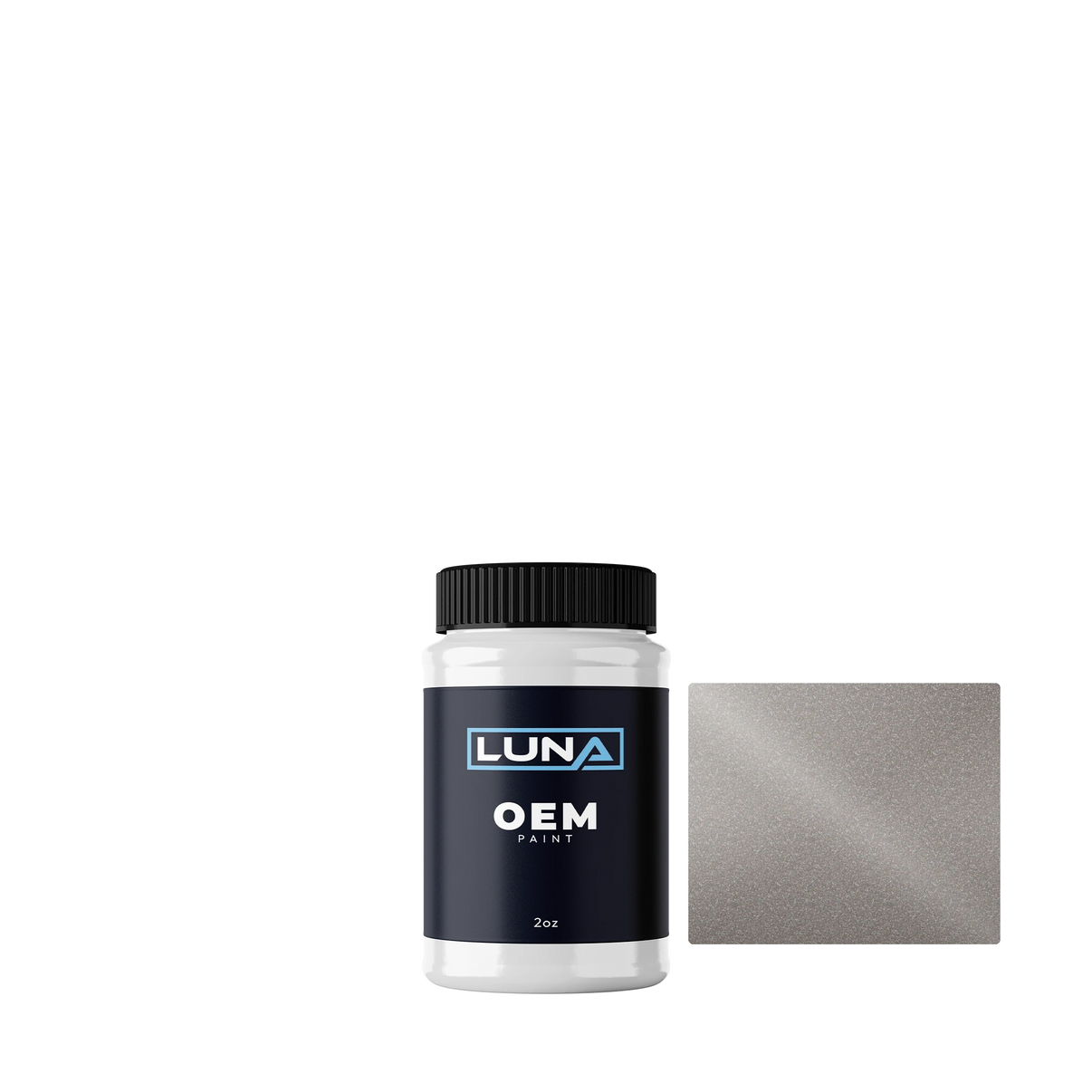 Chrysler USA Light Pewter P. M. PL2 | Luna OEM Basecoat - 2oz Touch Up Bottle w/ Brush