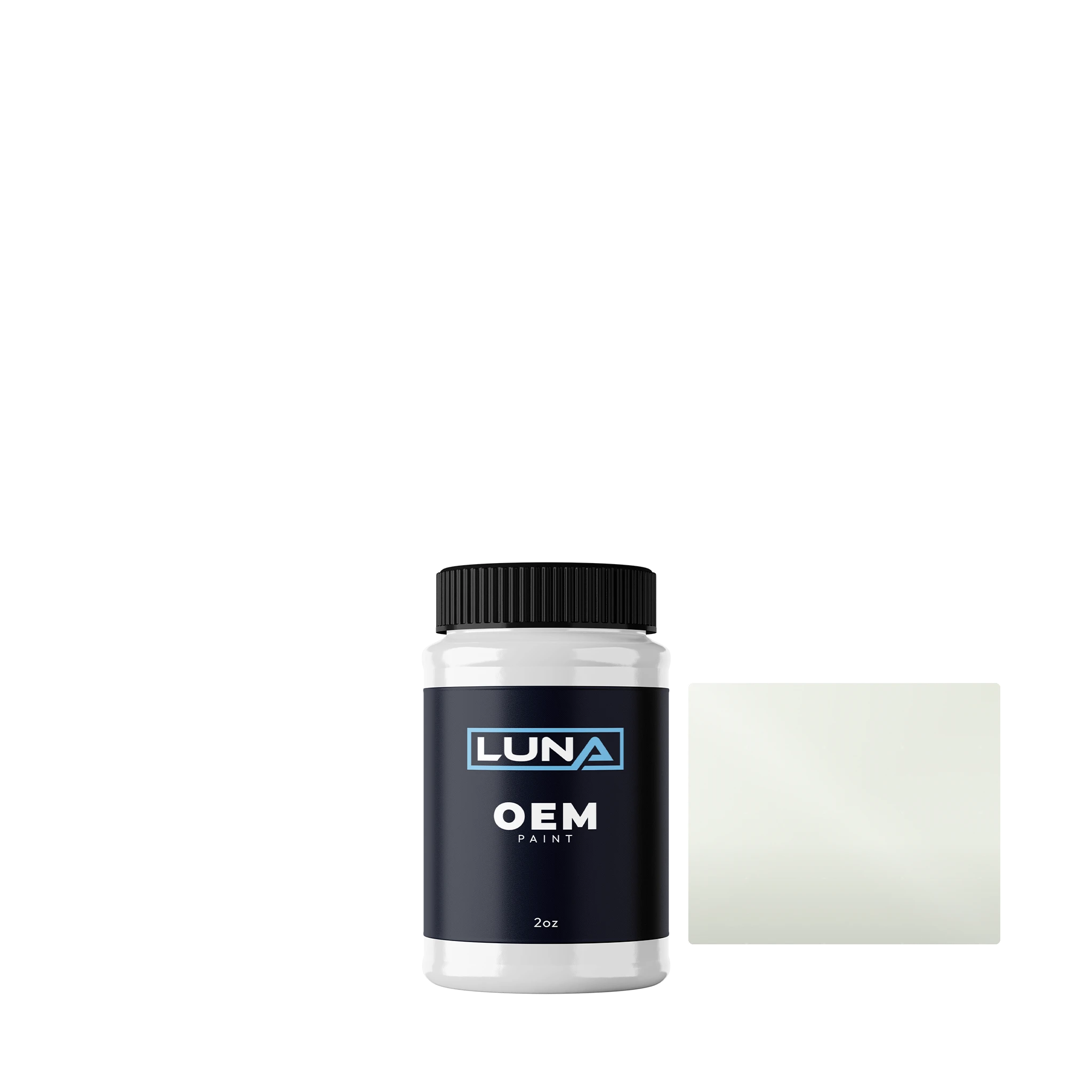 Nissan White 1 QAK | Luna OEM Basecoat - 2oz Touch Up Bottle w/ Brush