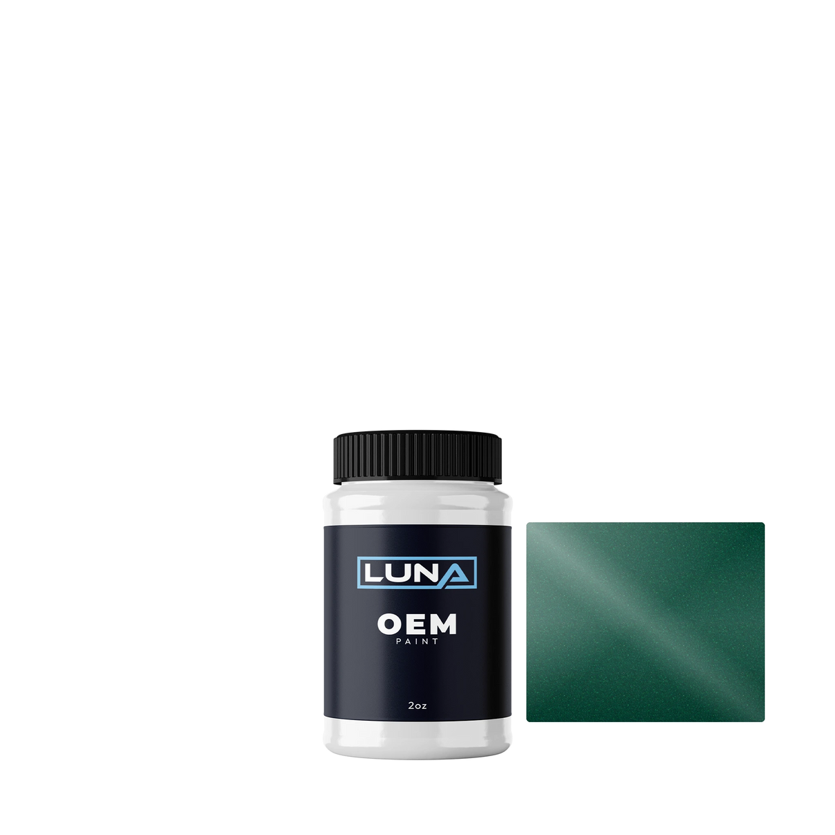 Ford Usa Grabber Green M. 1 F5-7053 | Luna OEM Basecoat - 2oz Touch Up Bottle w/ Brush