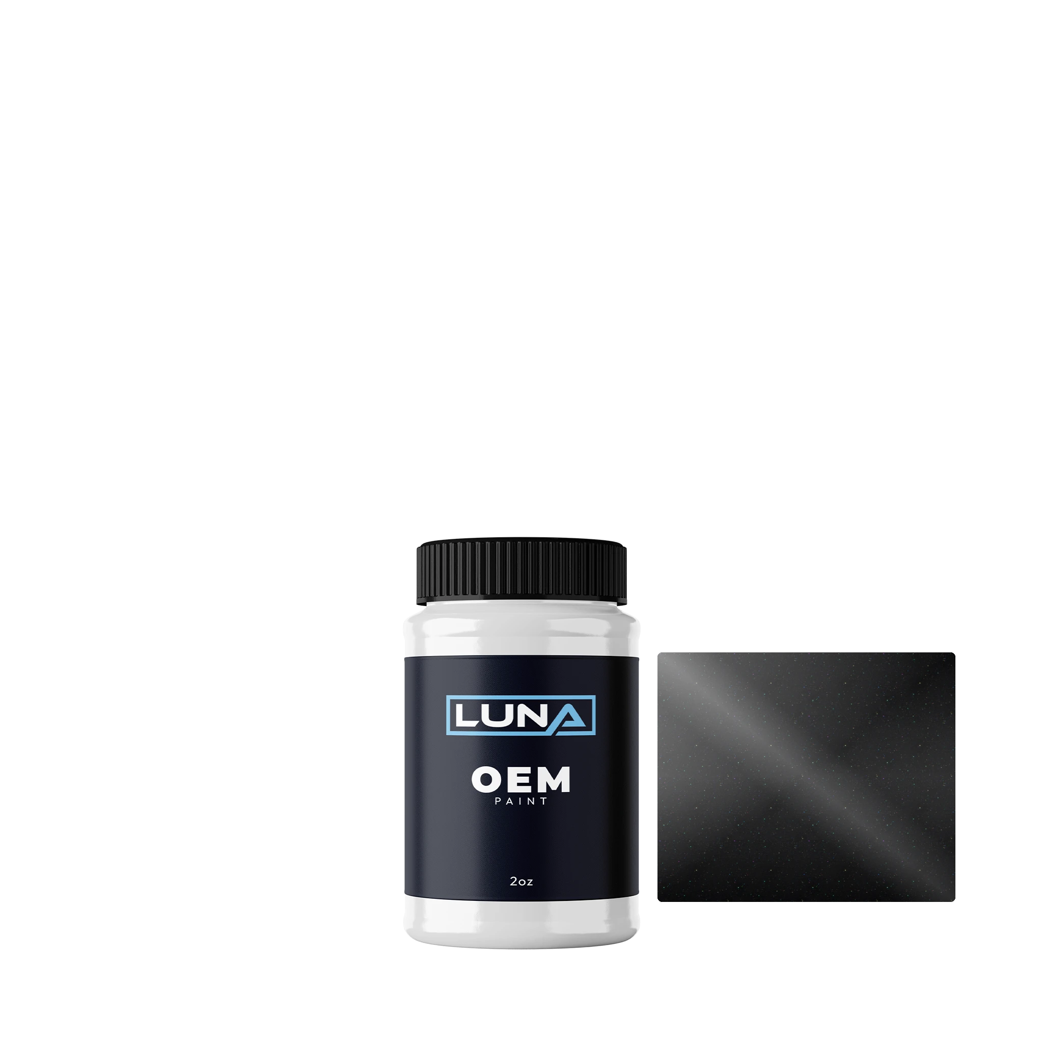 Lada Black M. 2Z | Luna OEM Basecoat - 2oz Touch Up Bottle w/ Brush