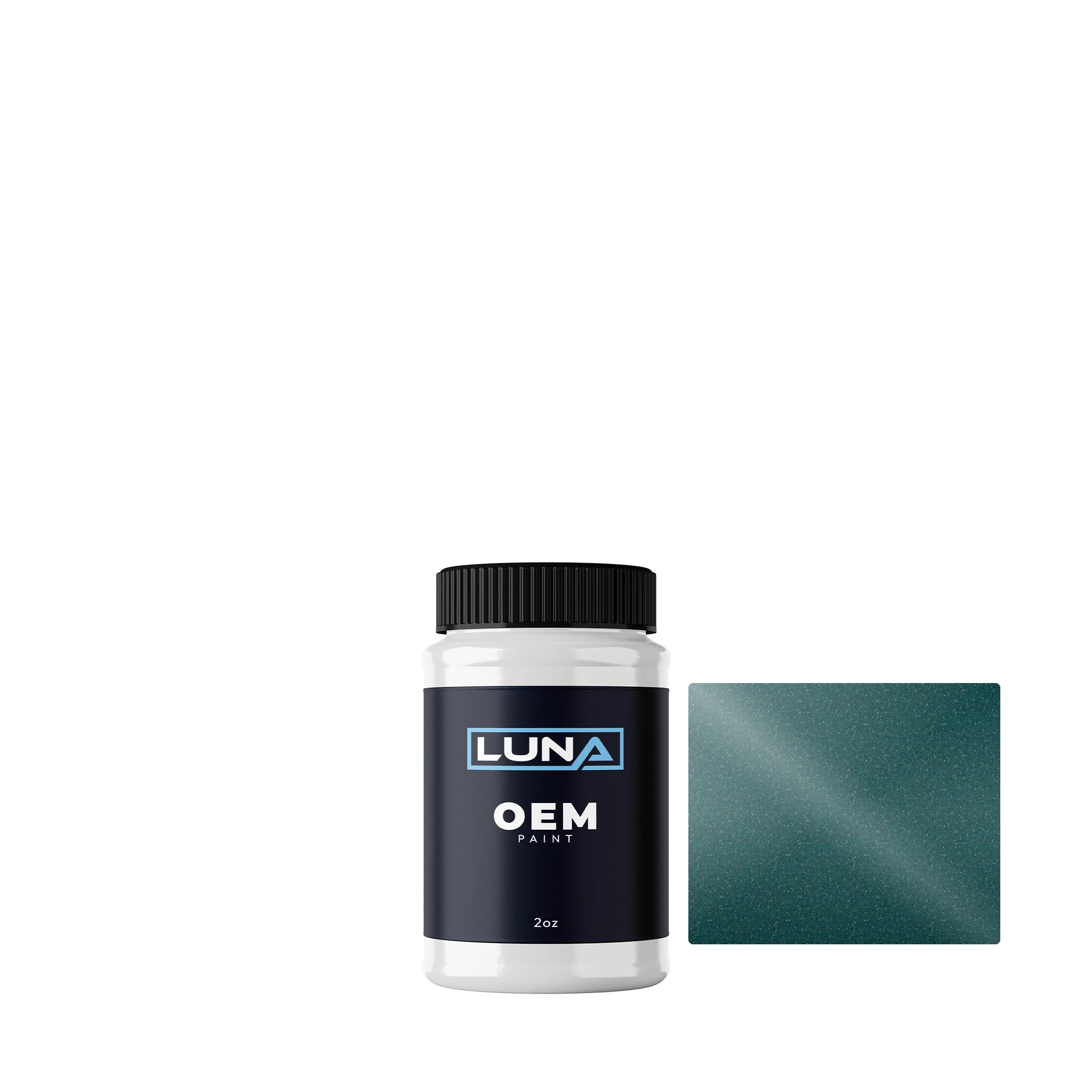 General Motors Kearney Green M. H | Luna OEM Basecoat - 2oz Touch Up Bottle w/ Brush
