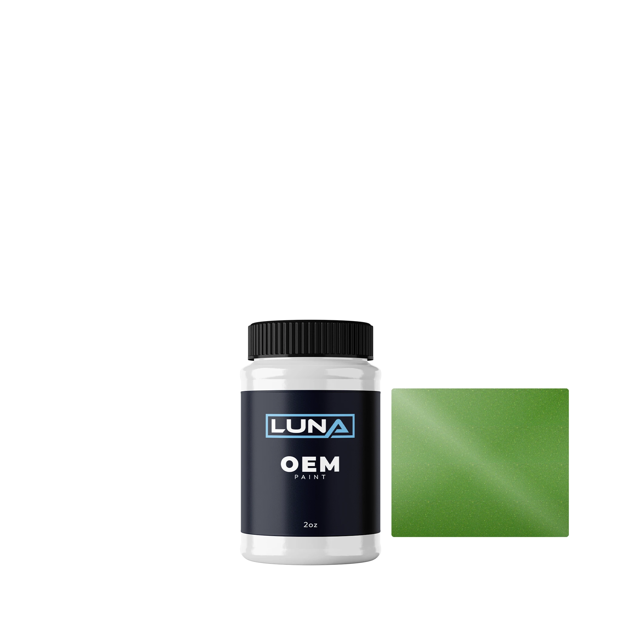 Chrysler USA Stryker Green P. MG7 | Luna OEM Basecoat - 2oz Touch Up Bottle w/ Brush