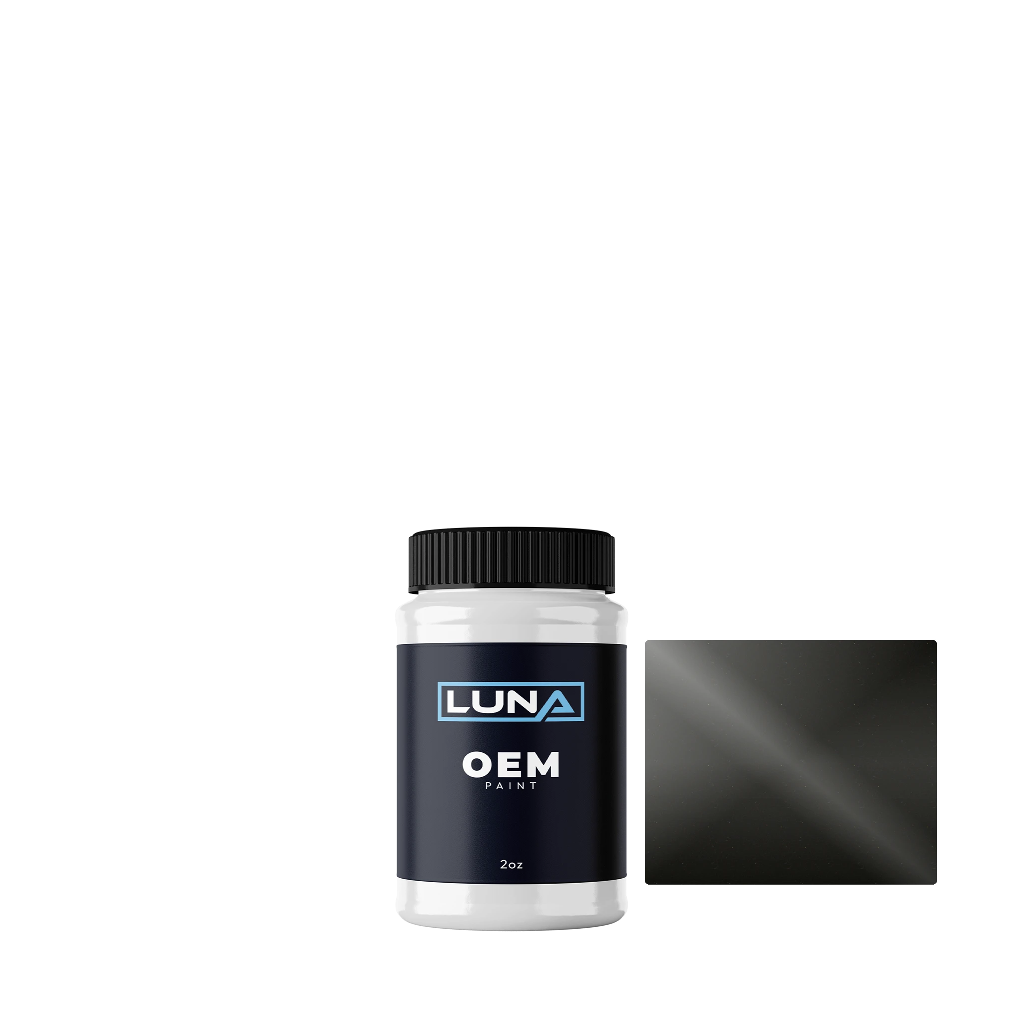 Audi | VW Havannaschwarz P. LY8X | Luna OEM Basecoat - 2oz Touch Up Bottle w/ Brush