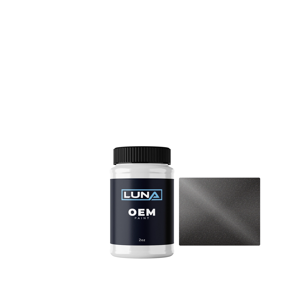 Maserati Grigio Lava M. 160233 | Luna OEM Basecoat - 2oz Touch Up Bottle w/ Brush