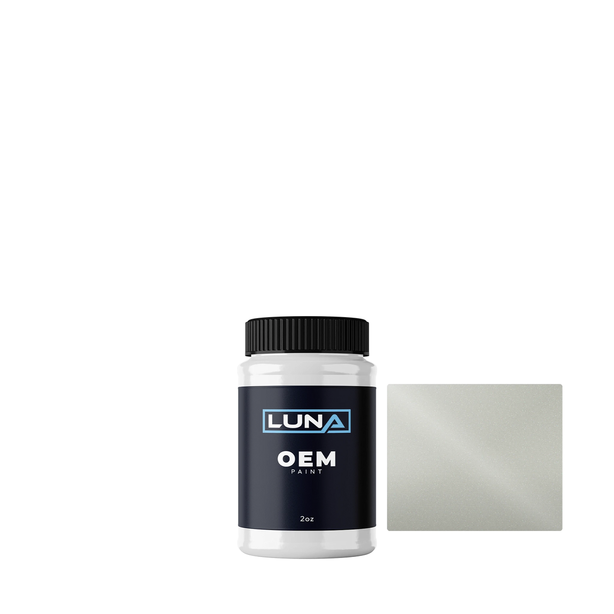 BMW Mineralweiss P. A96 | Luna OEM Basecoat - 2oz Touch Up Bottle w/ Brush