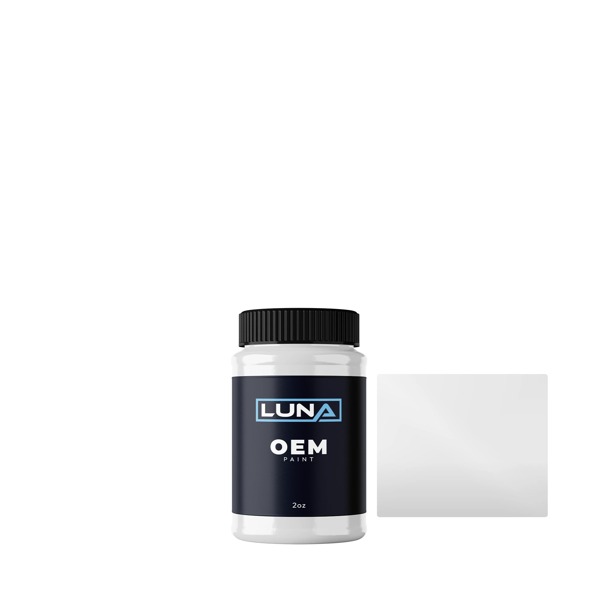 Nissan Glacier White WHI | Luna OEM Basecoat - 2oz Touch Up Bottle w/ Brush