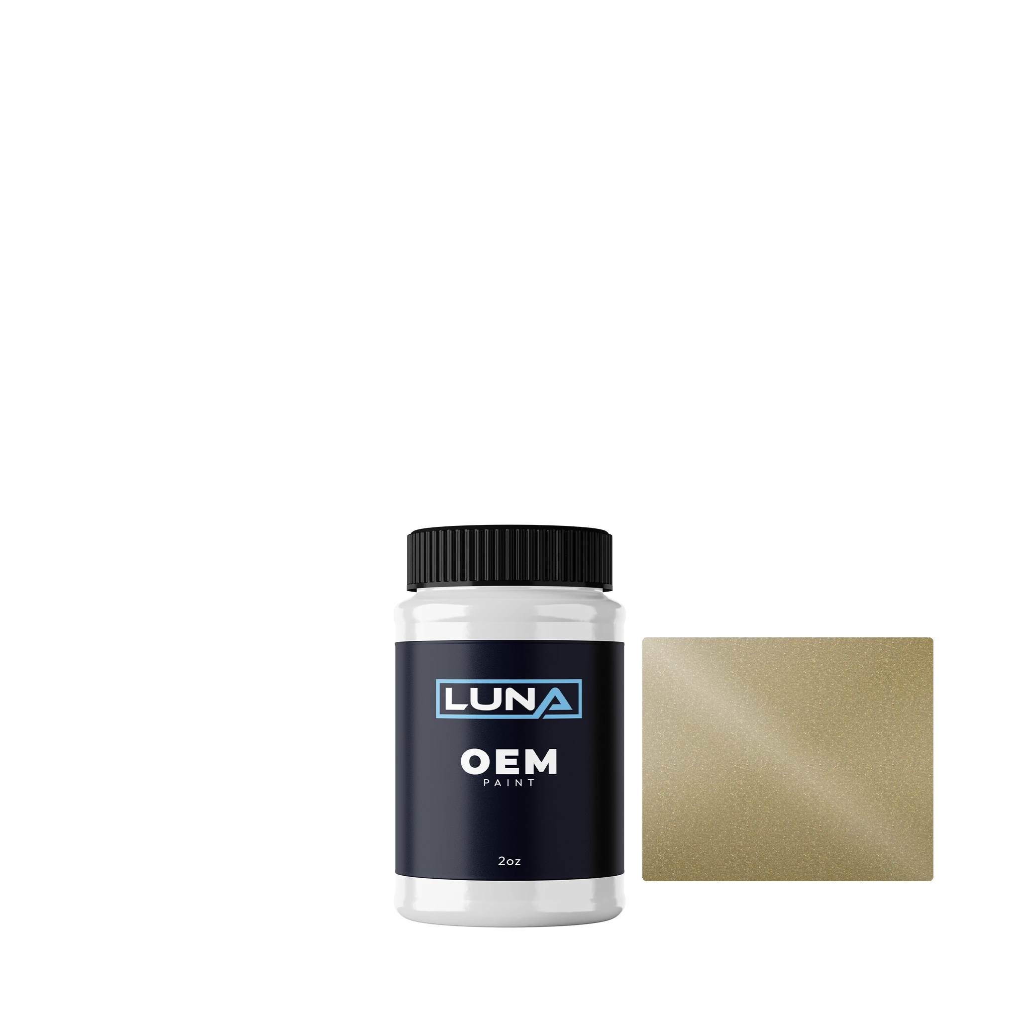 Ford Solar Gold M. F0 | Luna OEM Basecoat - 2oz Touch Up Bottle w/ Brush