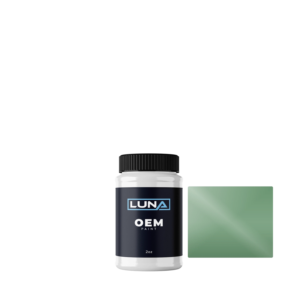 Gen. Motors Usa Aztec Green P. 48-25 | Luna OEM Basecoat - 2oz Touch Up Bottle w/ Brush