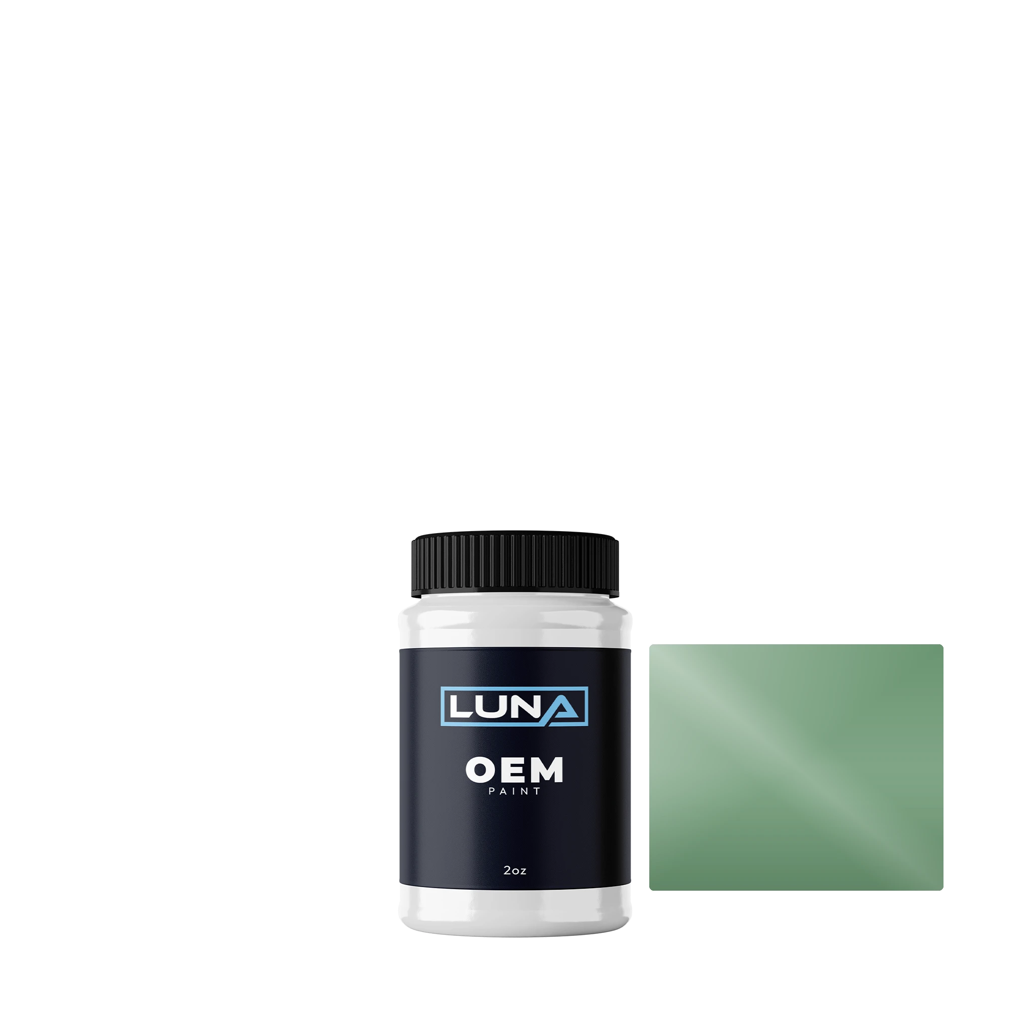 Gen. Motors Usa Aztec Green P. 48-25 | Luna OEM Basecoat - 2oz Touch Up Bottle w/ Brush