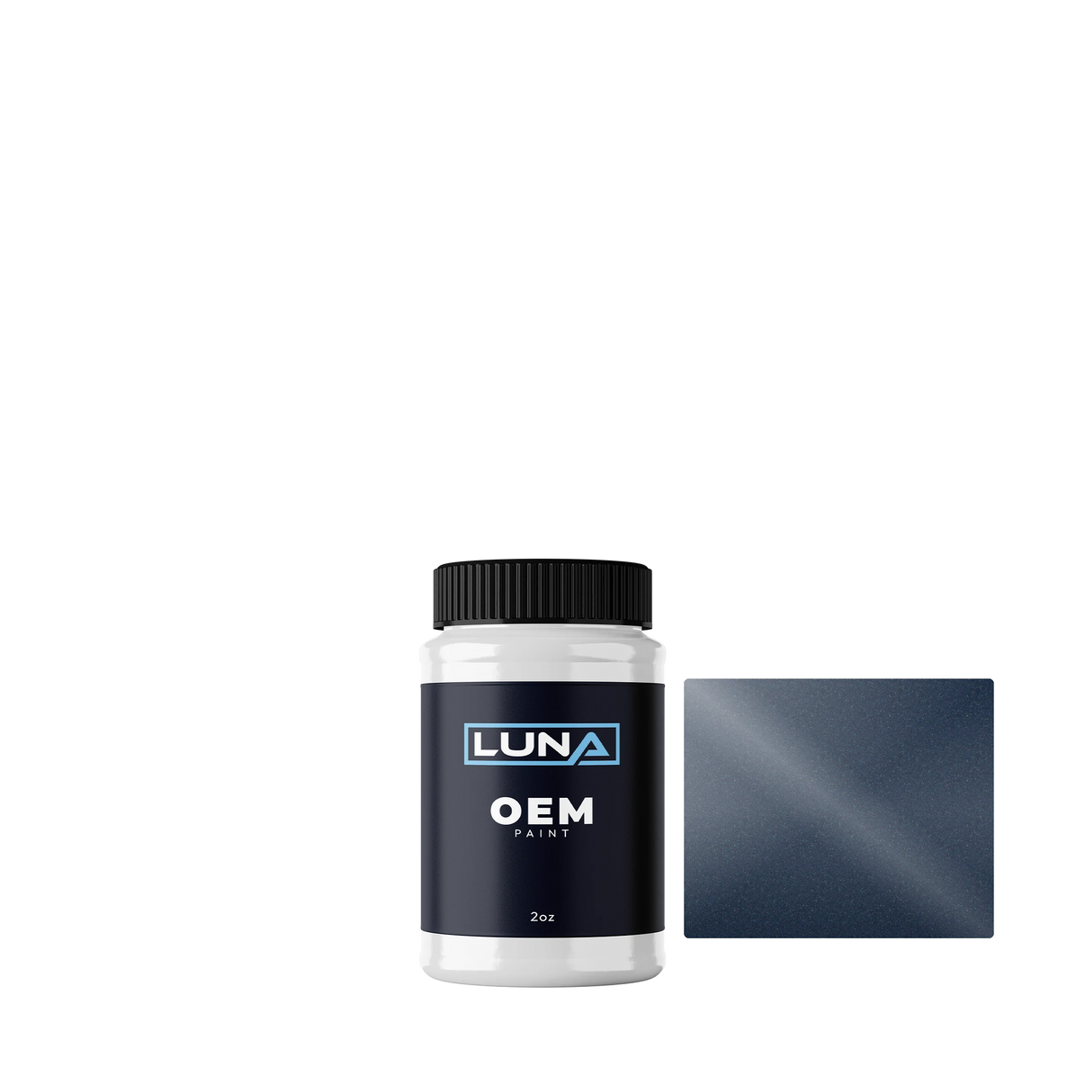 Nissan Panorama Blue P. ZW6 | Luna OEM Basecoat - 2oz Touch Up Bottle w/ Brush