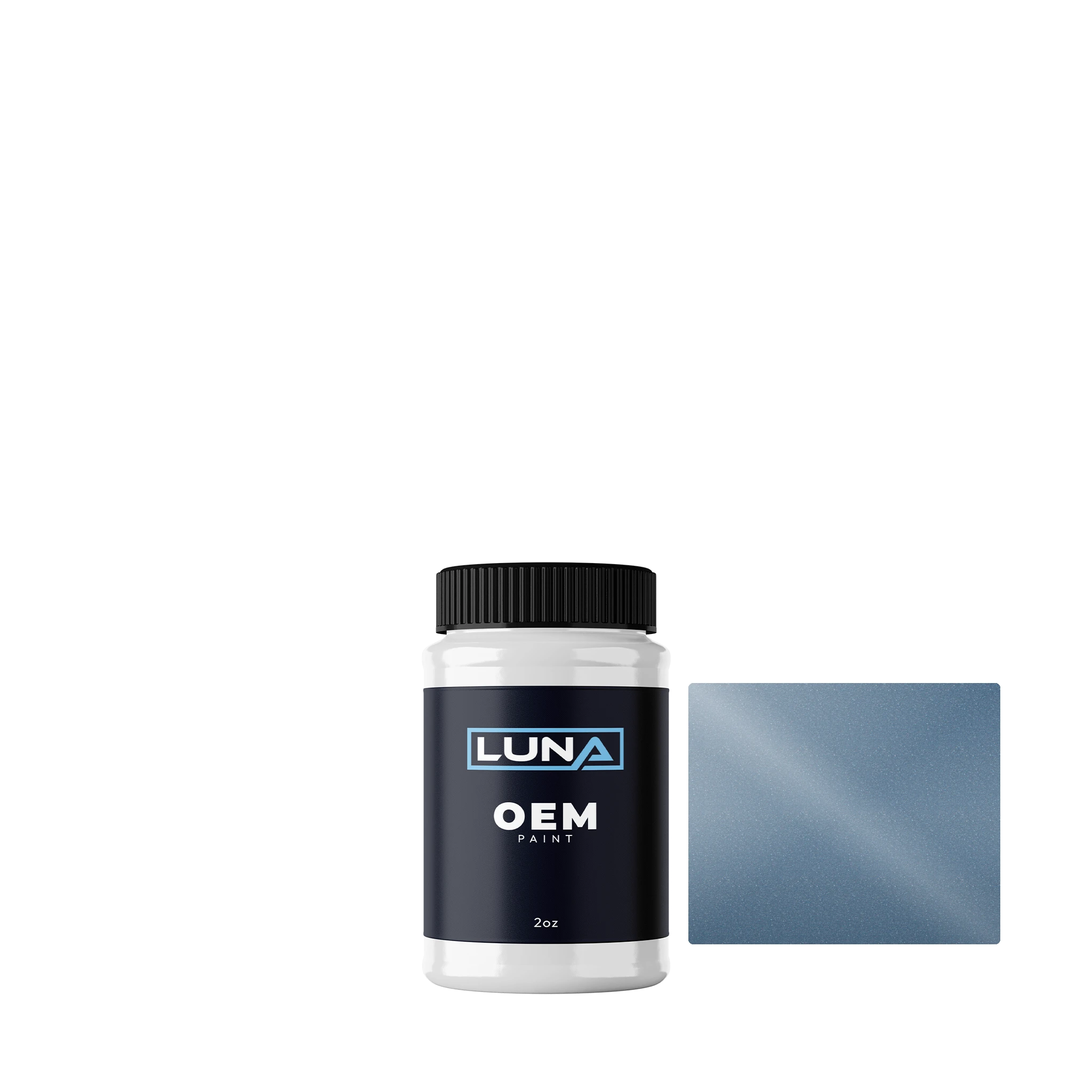 Fiat Blu M.(azzurro M.) 421 | Luna OEM Basecoat - 2oz Touch Up Bottle w/ Brush