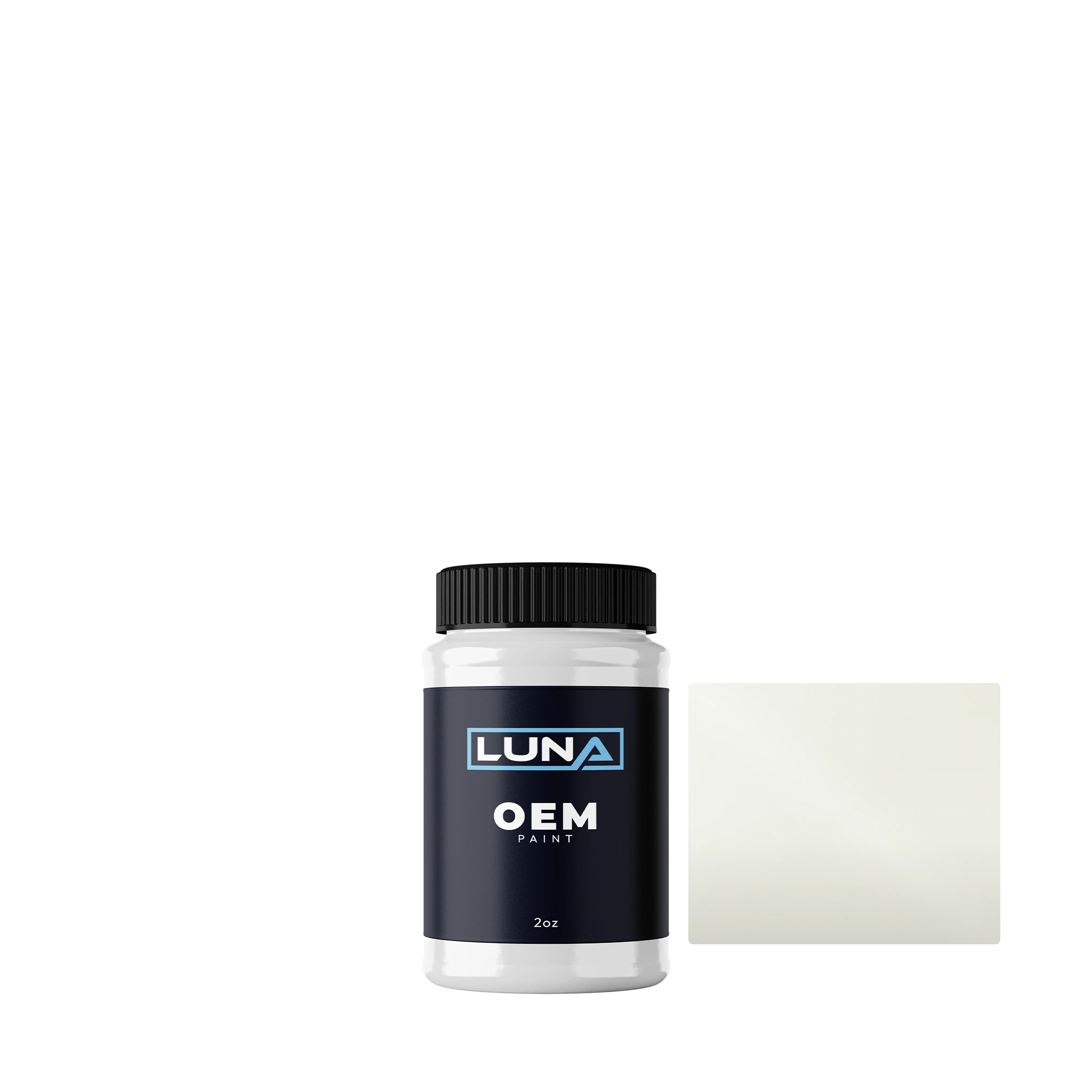 Gen. Motors Holden (aus) Diamond White J072 | Luna OEM Basecoat - 2oz Touch Up Bottle w/ Brush