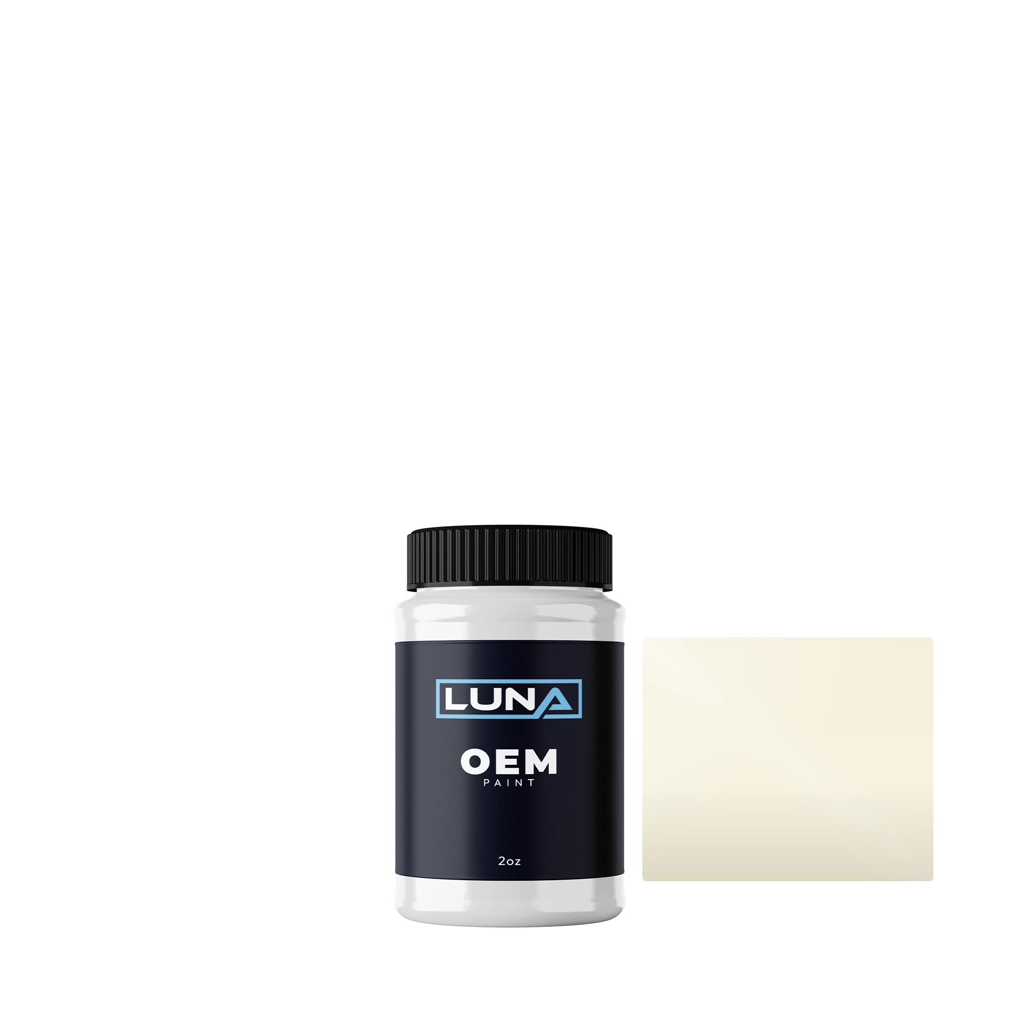 Mahindra Pearl White P. MM035 | Luna OEM Basecoat - 2oz Touch Up Bottle w/ Brush