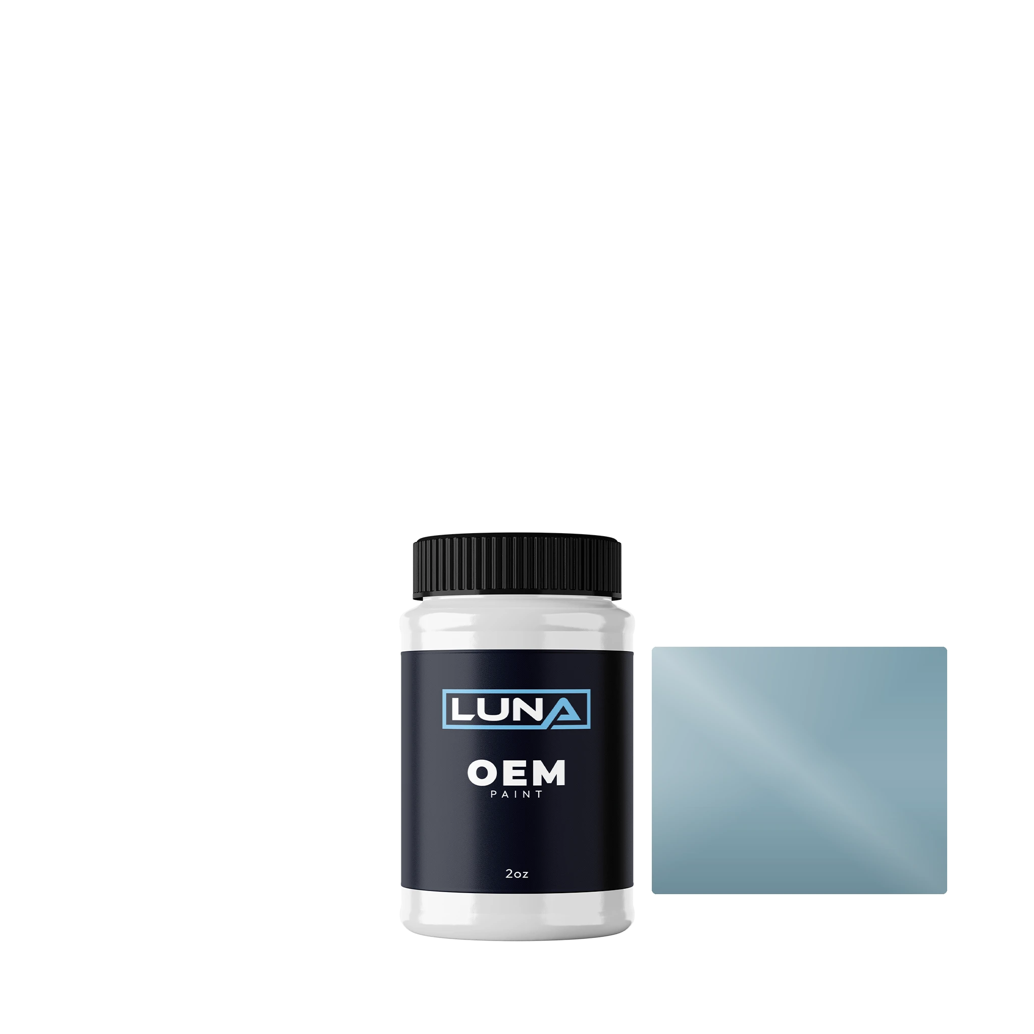 Lotus Polar Blue M. B110 | Luna OEM Basecoat - 2oz Touch Up Bottle w/ Brush