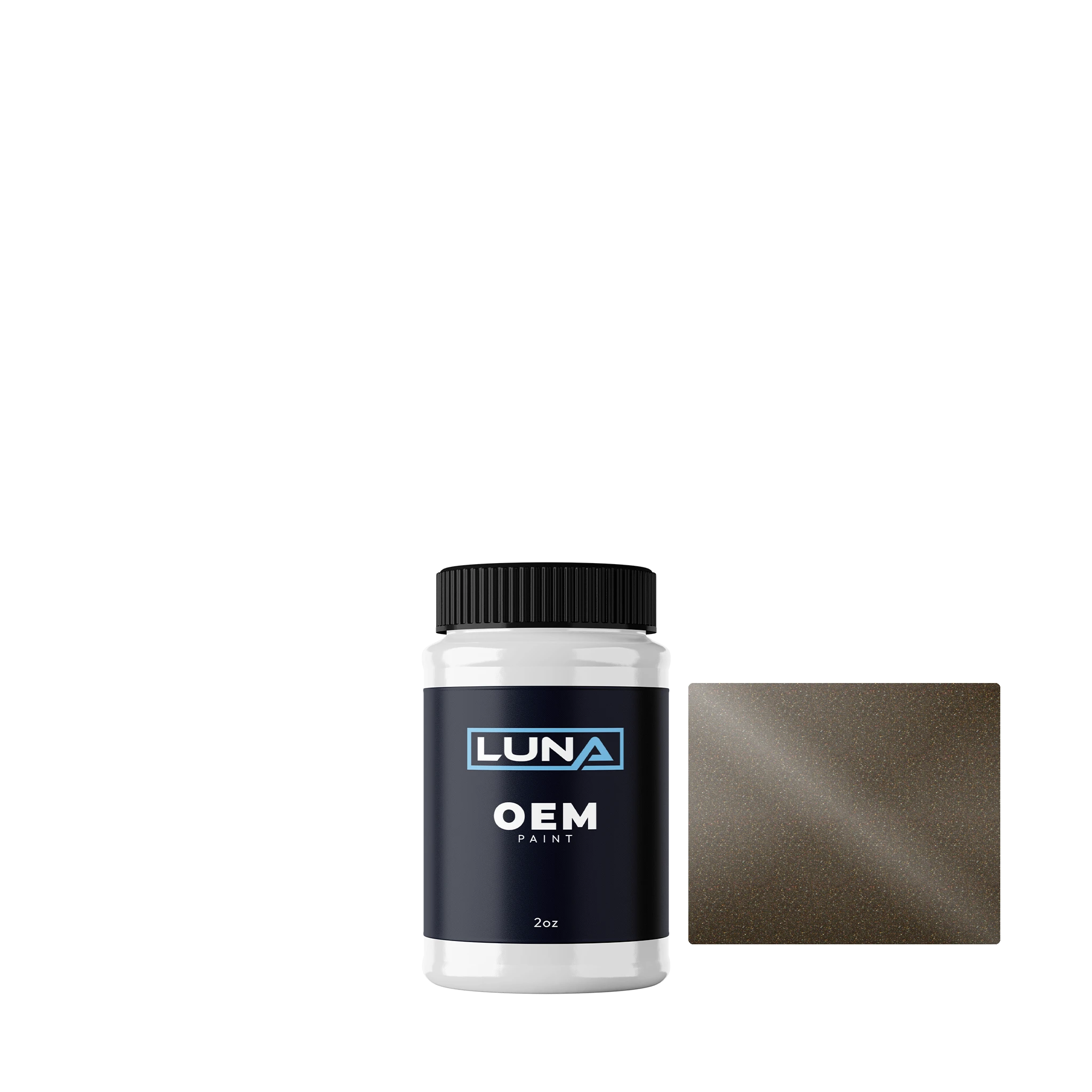 Nissan Woodland Composite M. C21 | Luna OEM Basecoat - 2oz Touch Up Bottle w/ Brush