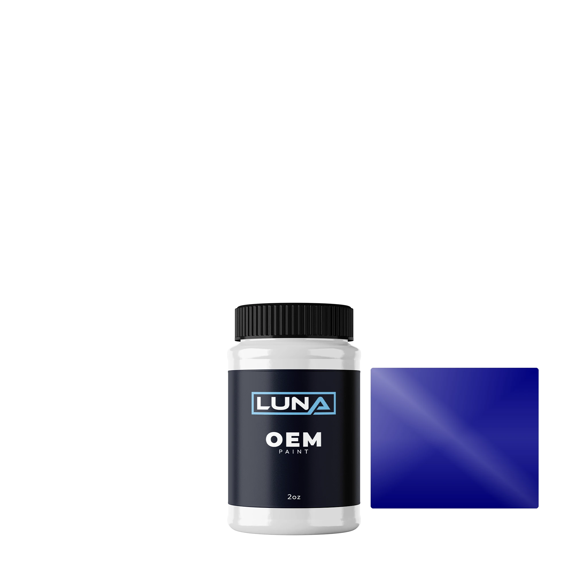 Honda Motorcycle Delta Blue Met-3c HON353 | Luna OEM Basecoat - 2oz Touch Up Bottle w/ Brush