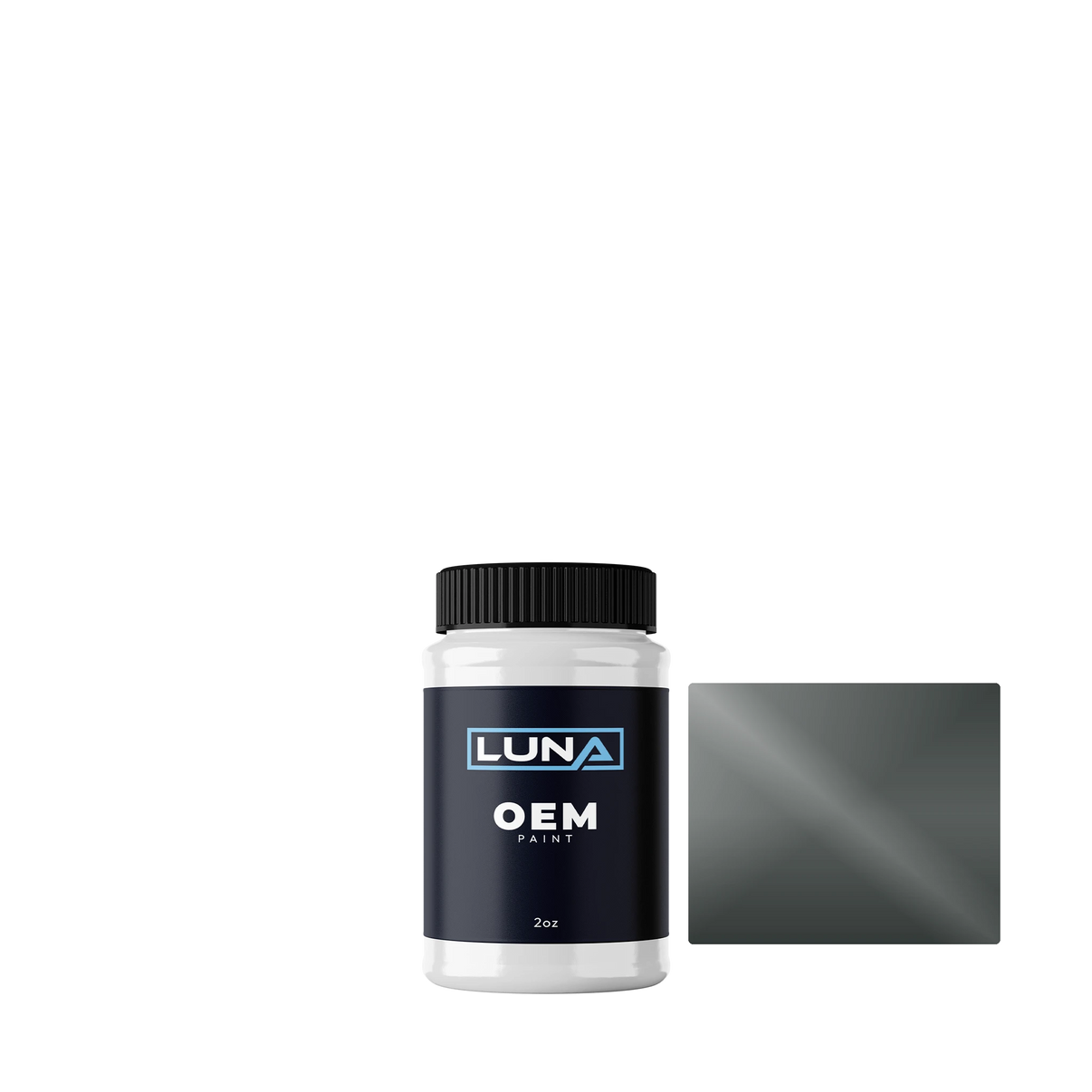 Yamaha Motorcycle Dark Grey Matt - 2c MBL2 | Luna OEM Basecoat - 2oz Touch Up Bottle w/ Brush