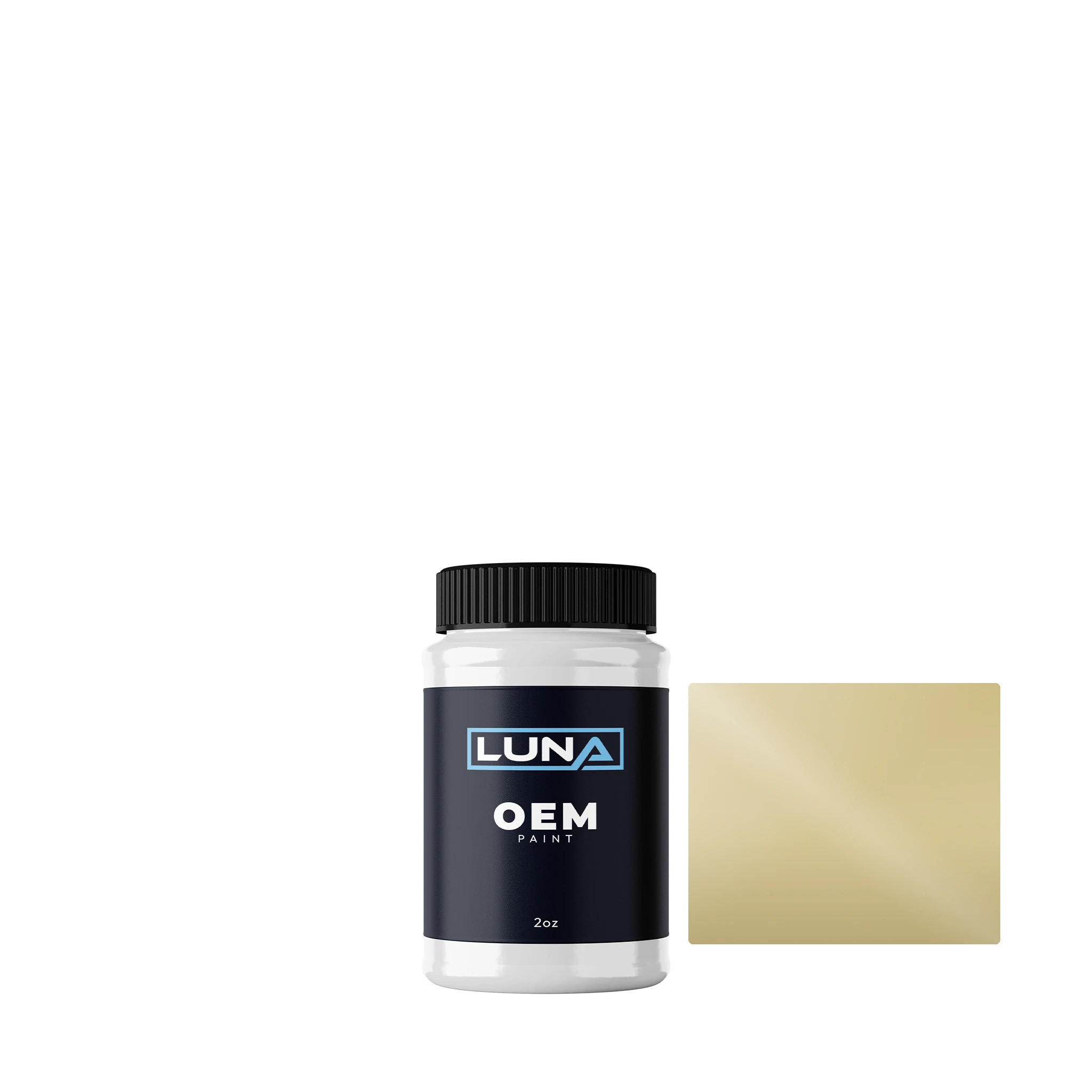 General Motors Bamboo Cream WA4024 | Luna OEM Basecoat - 2oz Touch Up Bottle w/ Brush