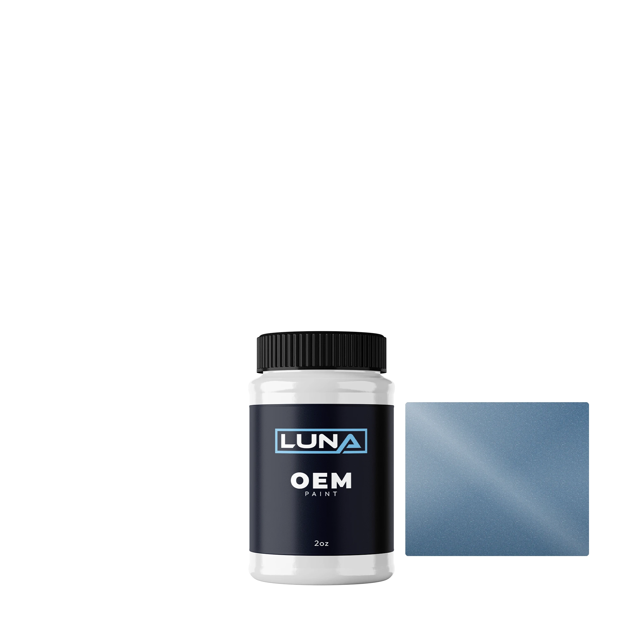 General Motors Light Blue M. WA7470 | Luna OEM Basecoat - 2oz Touch Up Bottle w/ Brush