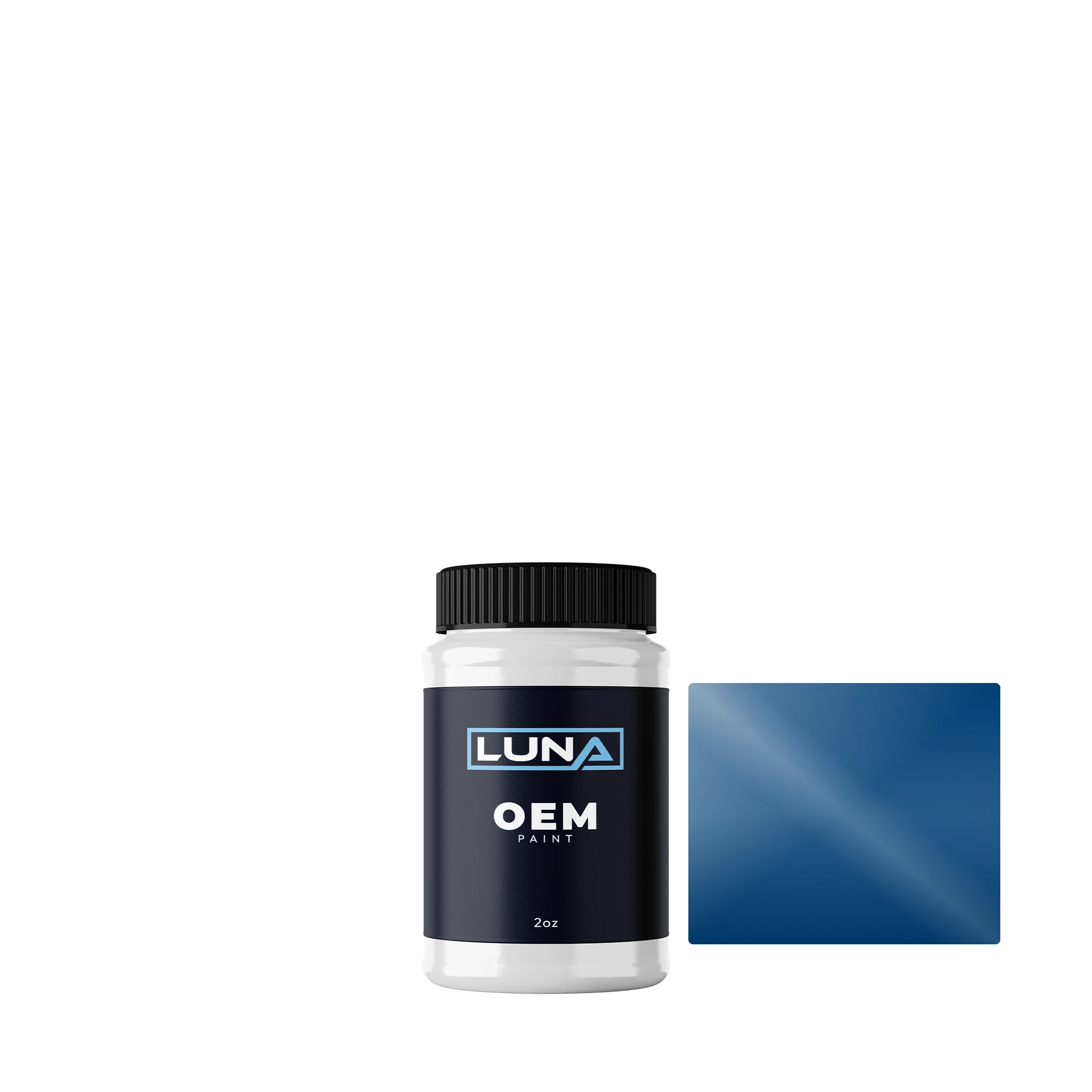 Ford Enzian Blue SVO168 | Luna OEM Basecoat - 2oz Touch Up Bottle w/ Brush