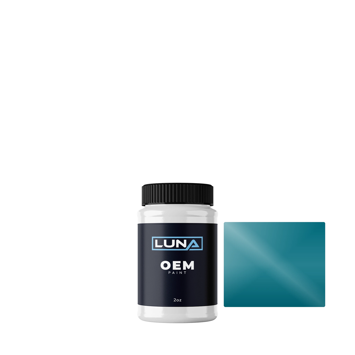 Subaru Teal Ii M. 208 | Luna OEM Basecoat - 2oz Touch Up Bottle w/ Brush