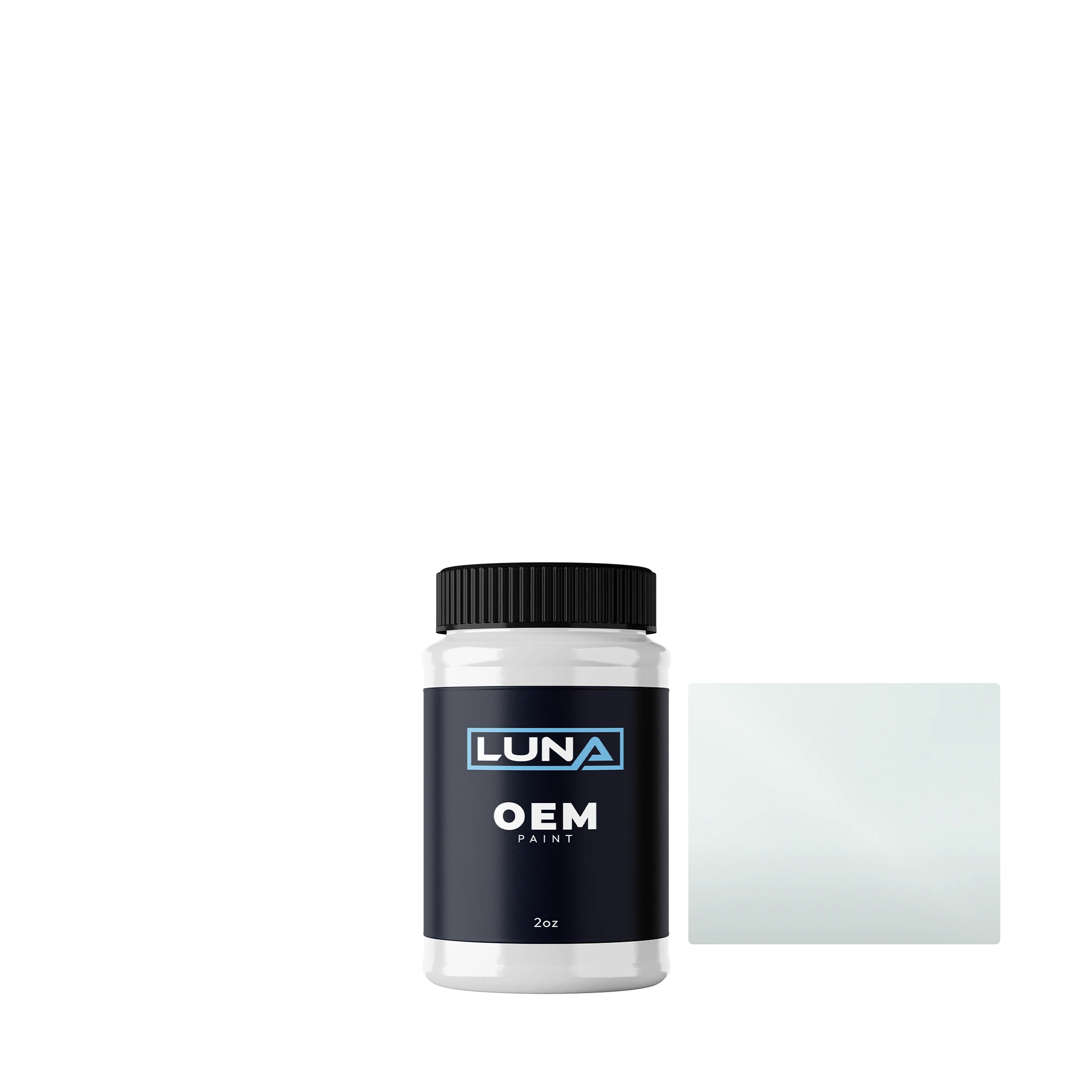 General Motors Iceberg 204 | Luna OEM Basecoat - 2oz Touch Up Bottle w/ Brush