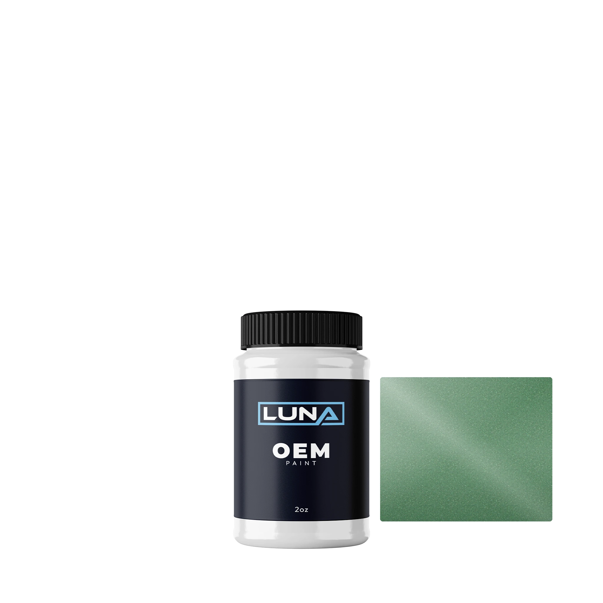 Opel Jadegruen M. 2GB | Luna OEM Basecoat - 2oz Touch Up Bottle w/ Brush