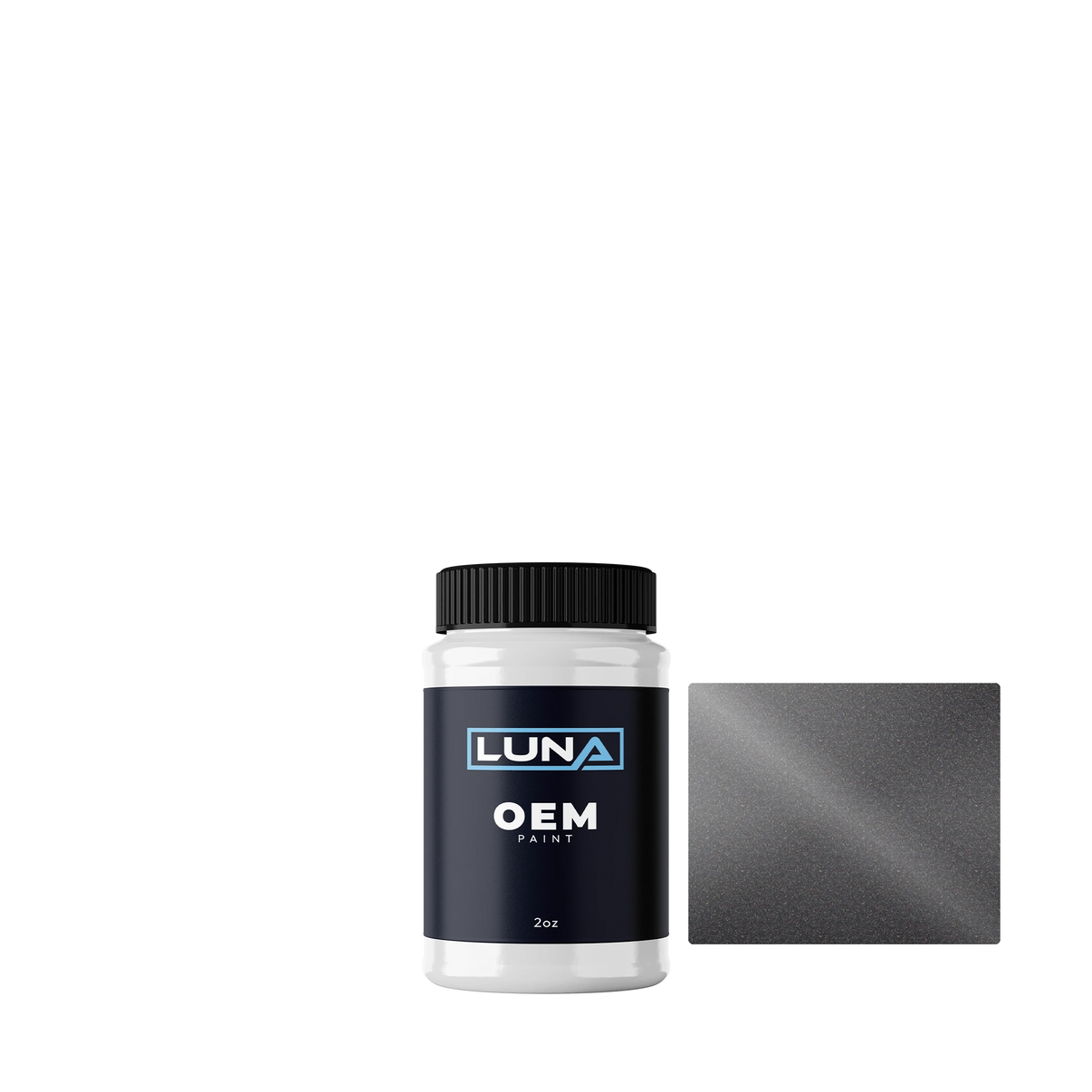 Maserati Vesuvio Grey M. Mat S1 103C | Luna OEM Basecoat - 2oz Touch Up Bottle w/ Brush