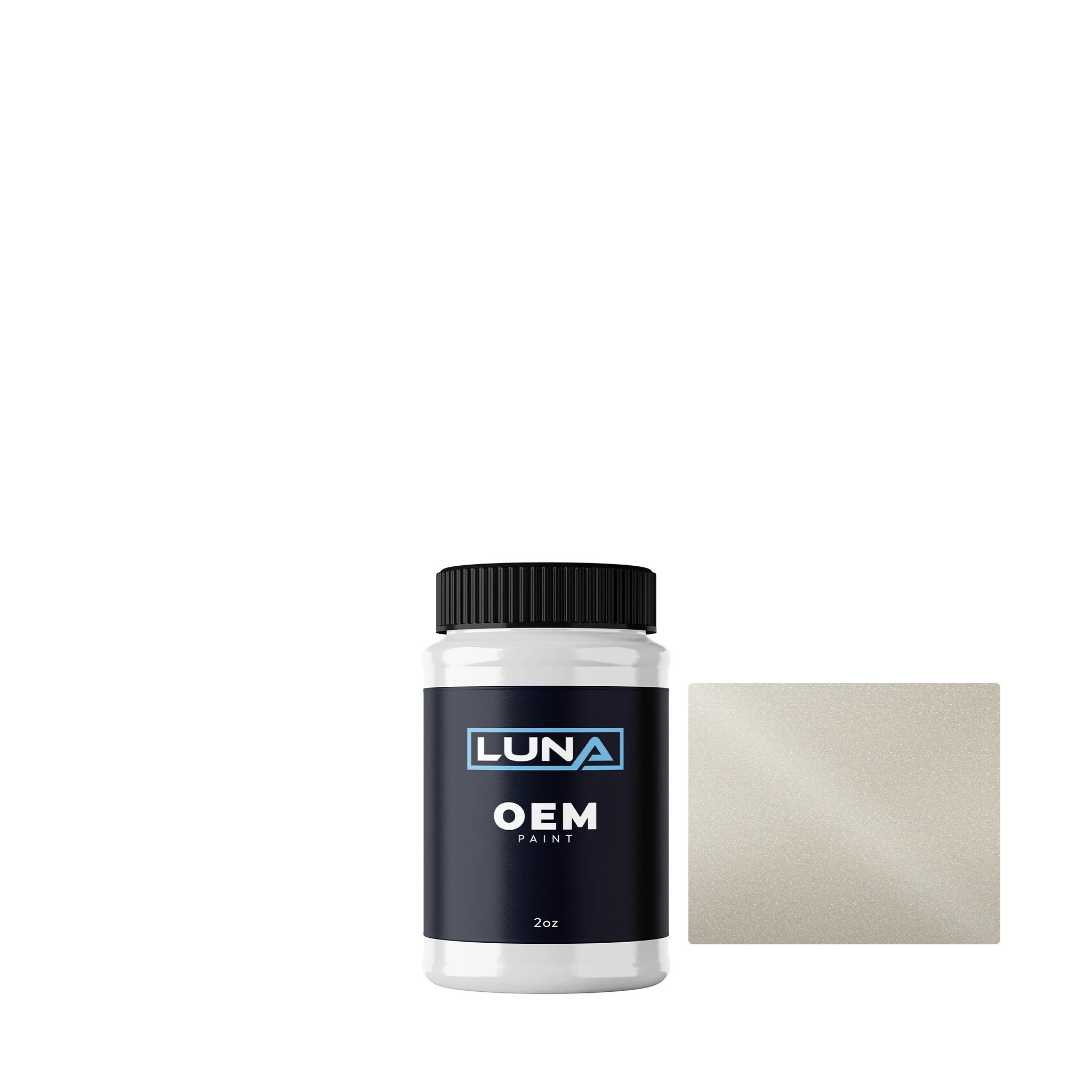 Bombardier Pearl White P. B154 | Luna OEM Basecoat - 2oz Touch Up Bottle w/ Brush