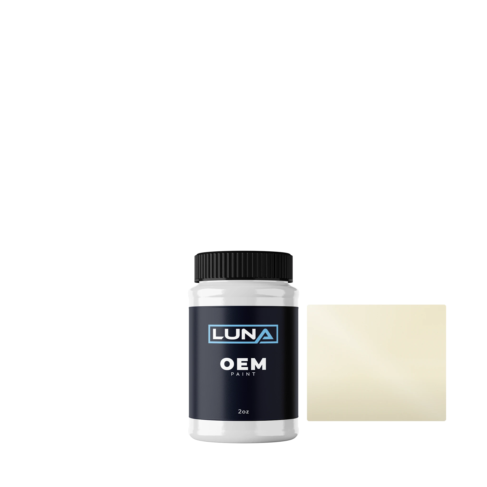 Ford Usa Wimbledon White M1619A | Luna OEM Basecoat - 2oz Touch Up Bottle w/ Brush