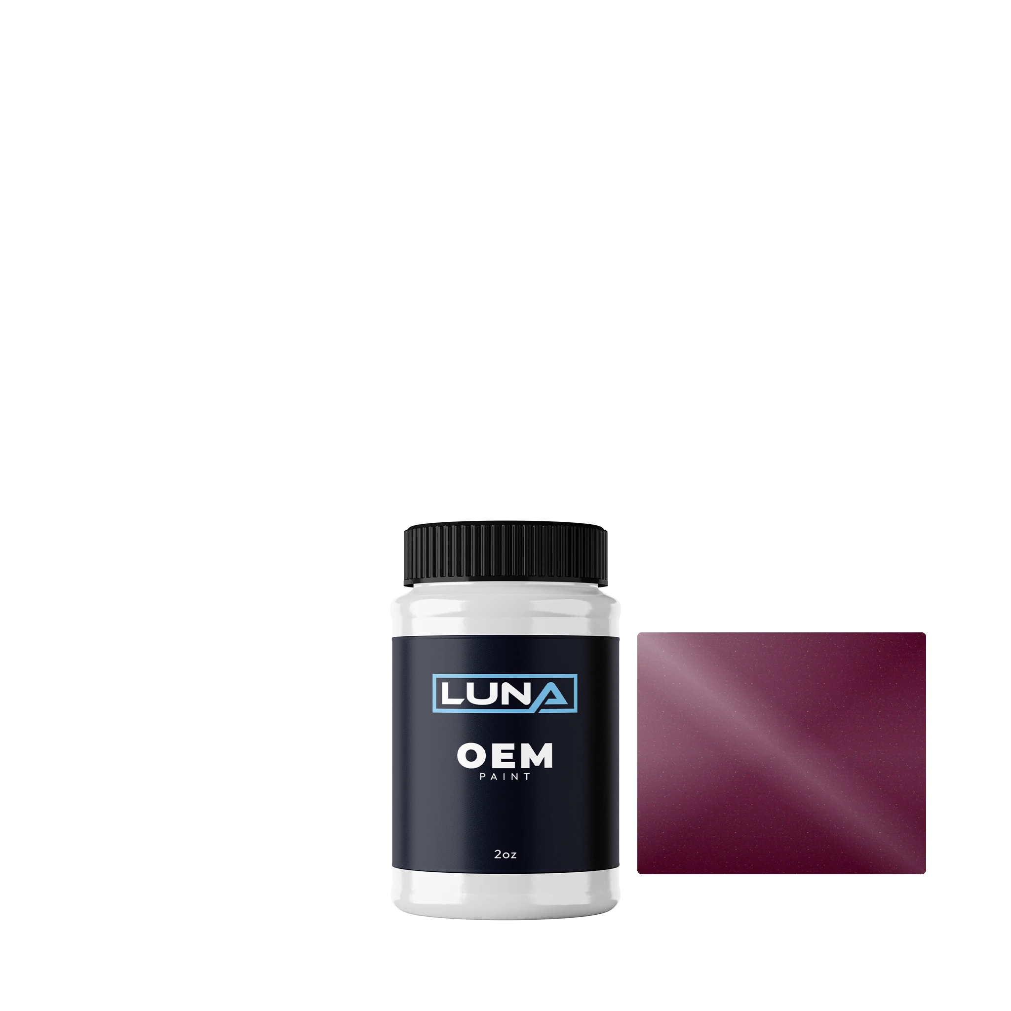 Nissan Magenta M. LR0 | Luna OEM Basecoat - 2oz Touch Up Bottle w/ Brush