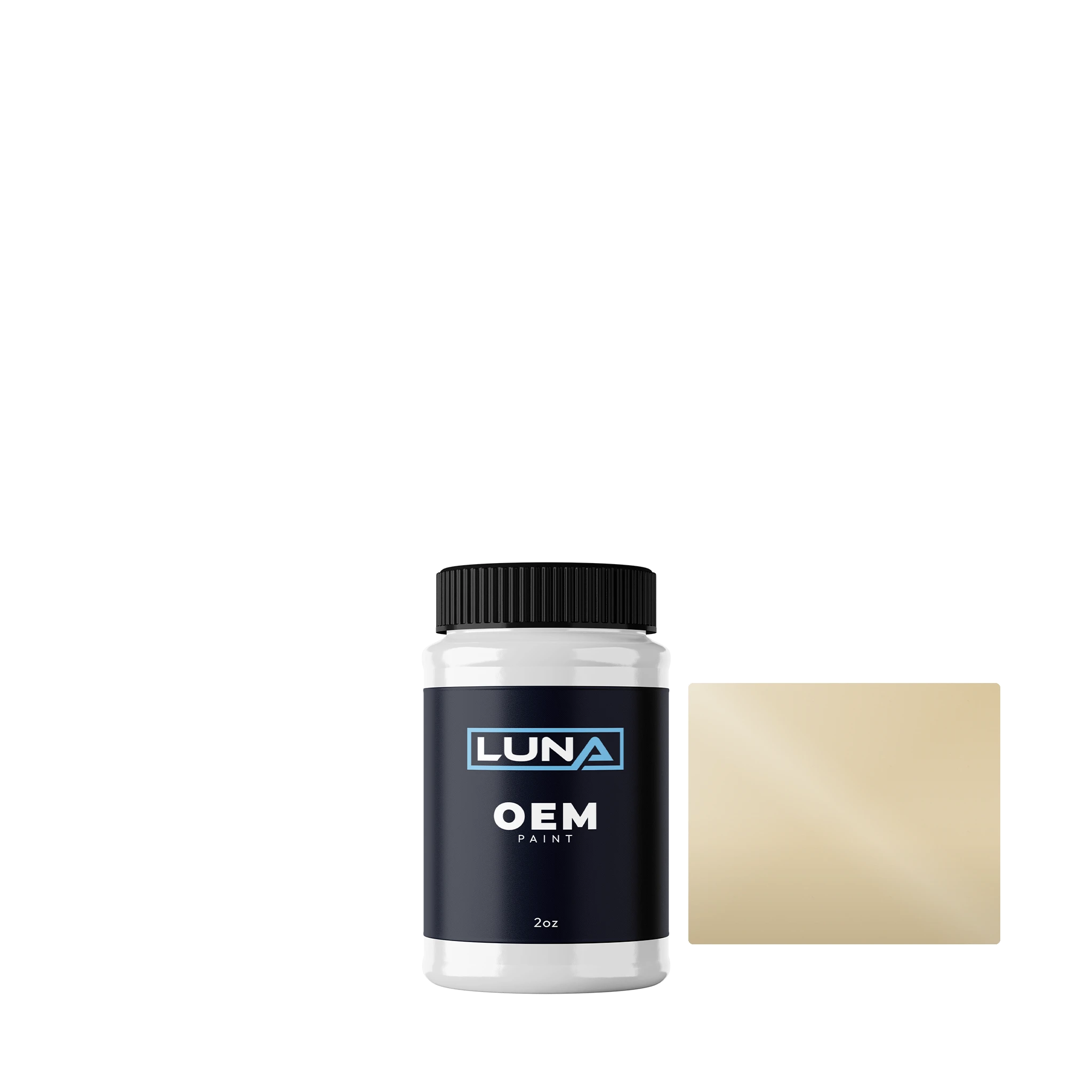 Audi | VW Vanilla 2UQ | Luna OEM Basecoat - 2oz Touch Up Bottle w/ Brush