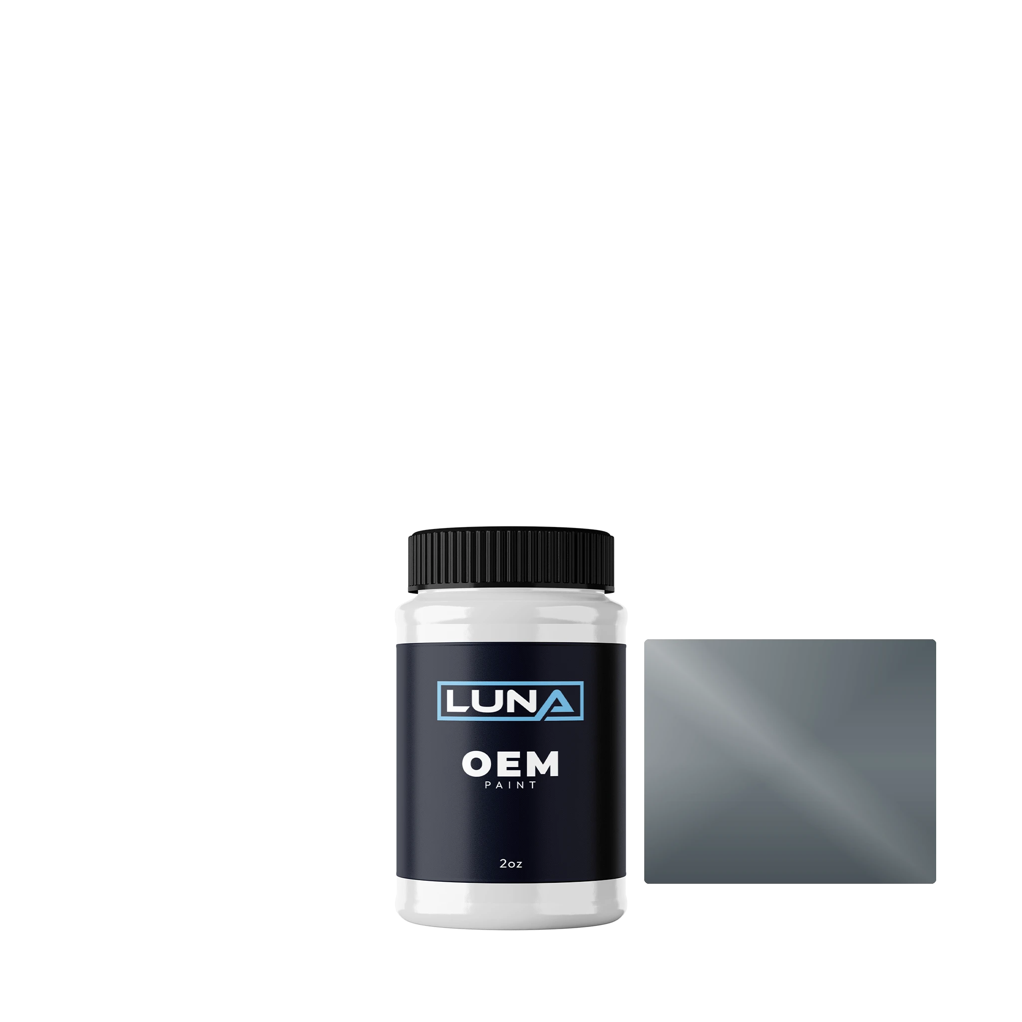 Yamaha Motorcycle Bluish Silver M. - 2c YAM203 | Luna OEM Basecoat - 2oz Touch Up Bottle w/ Brush