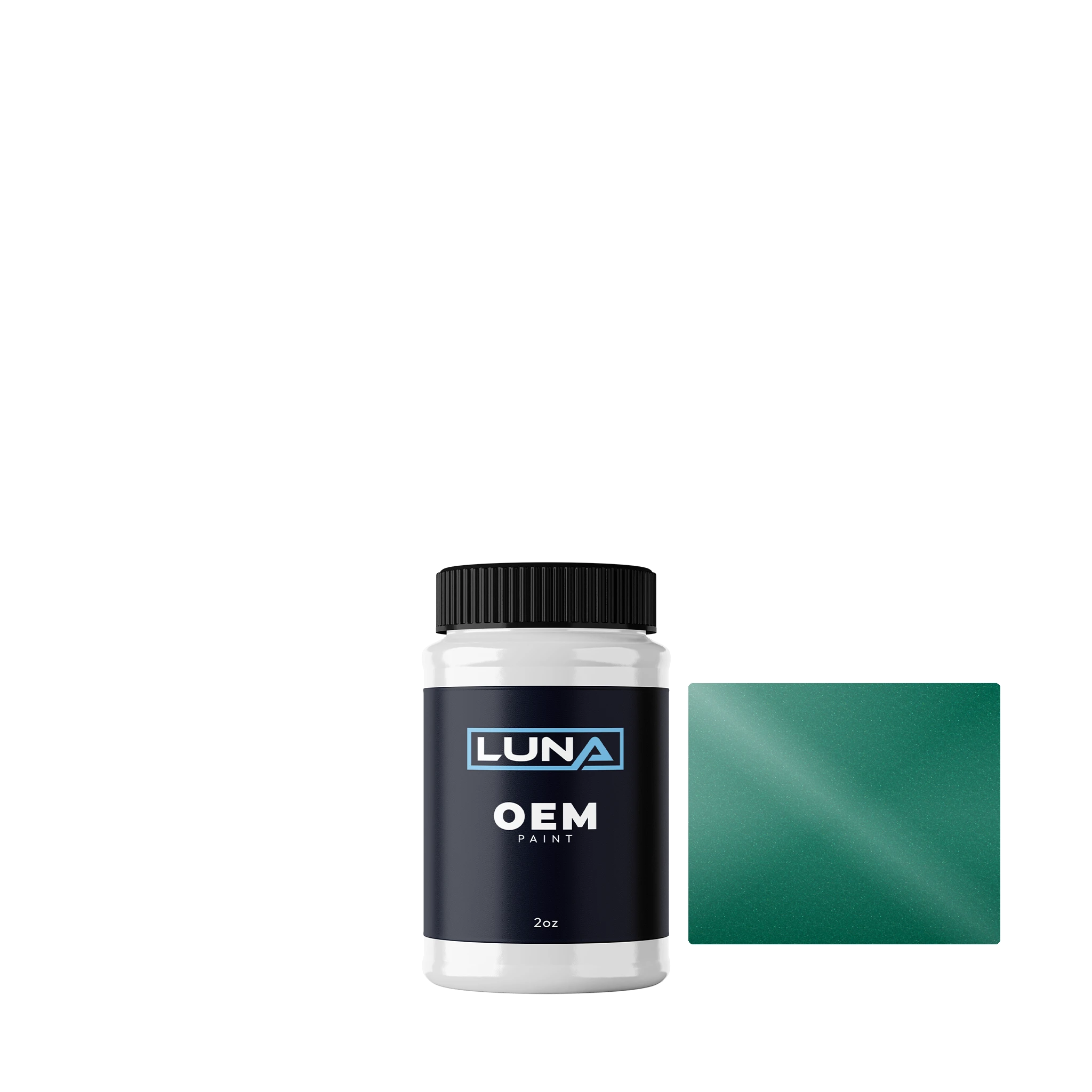 Ford Mint Green M. 535 | Luna OEM Basecoat - 2oz Touch Up Bottle w/ Brush